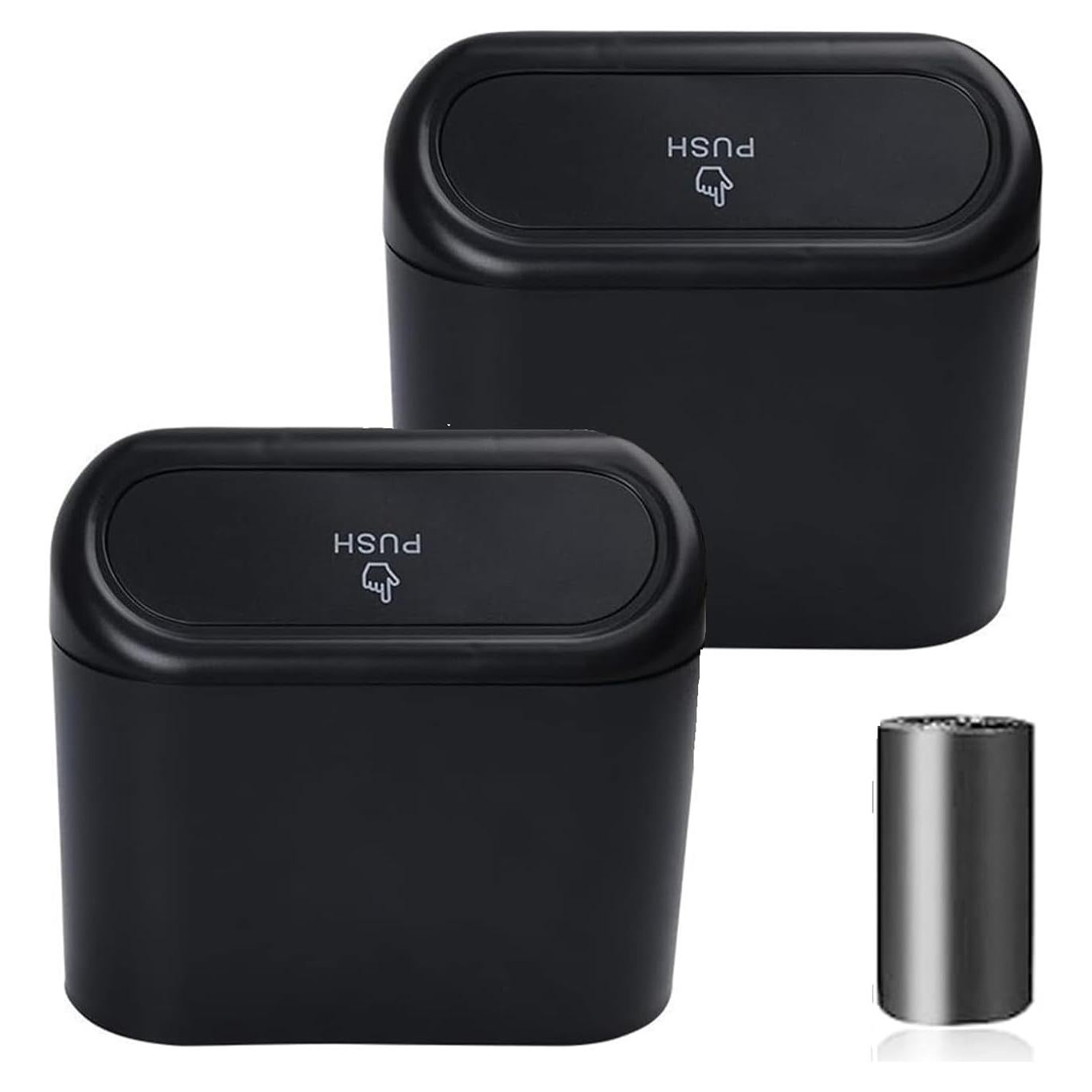 Mini Basurero de Coche Qiyue con Tapa - 2 Paquetes