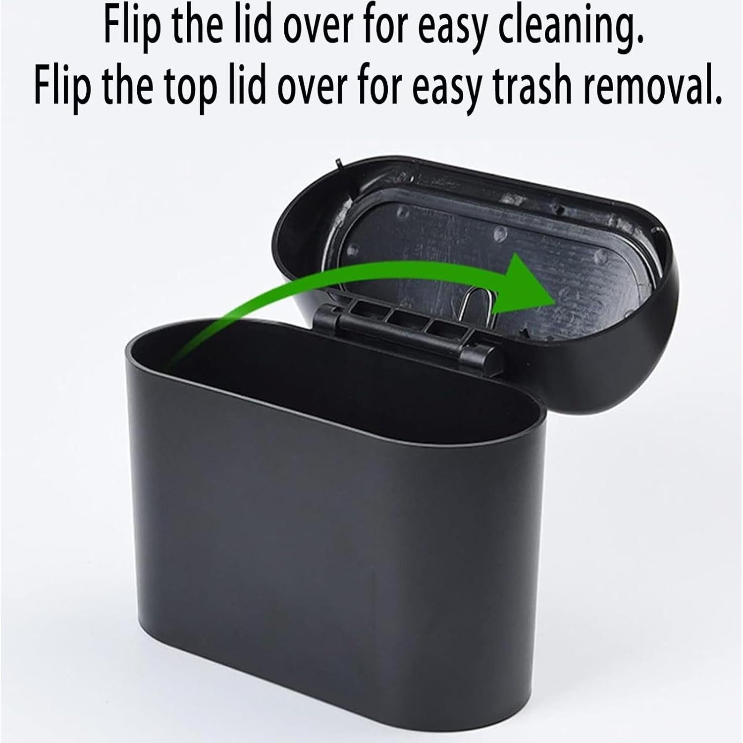 Mini Basurero de Coche Qiyue con Tapa - 2 Paquetes