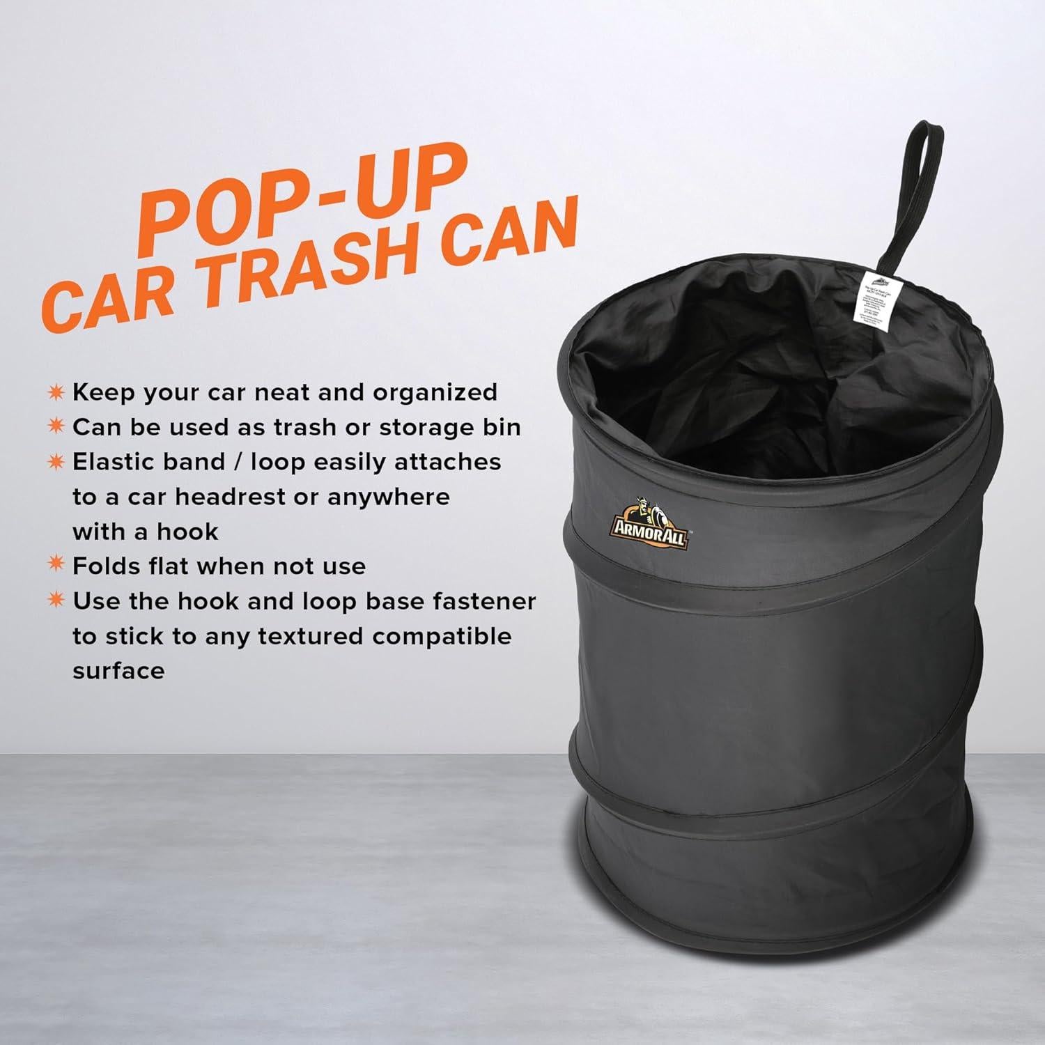 Bote de Basura Plegable Armor All 12.5L Impermeable para Auto