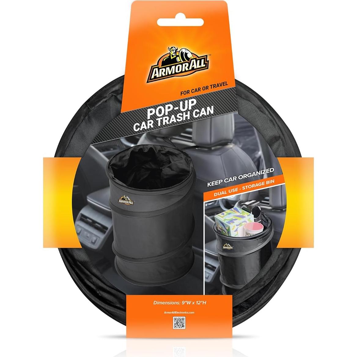 Bote de Basura Plegable Armor All 12.5L Impermeable para Auto
