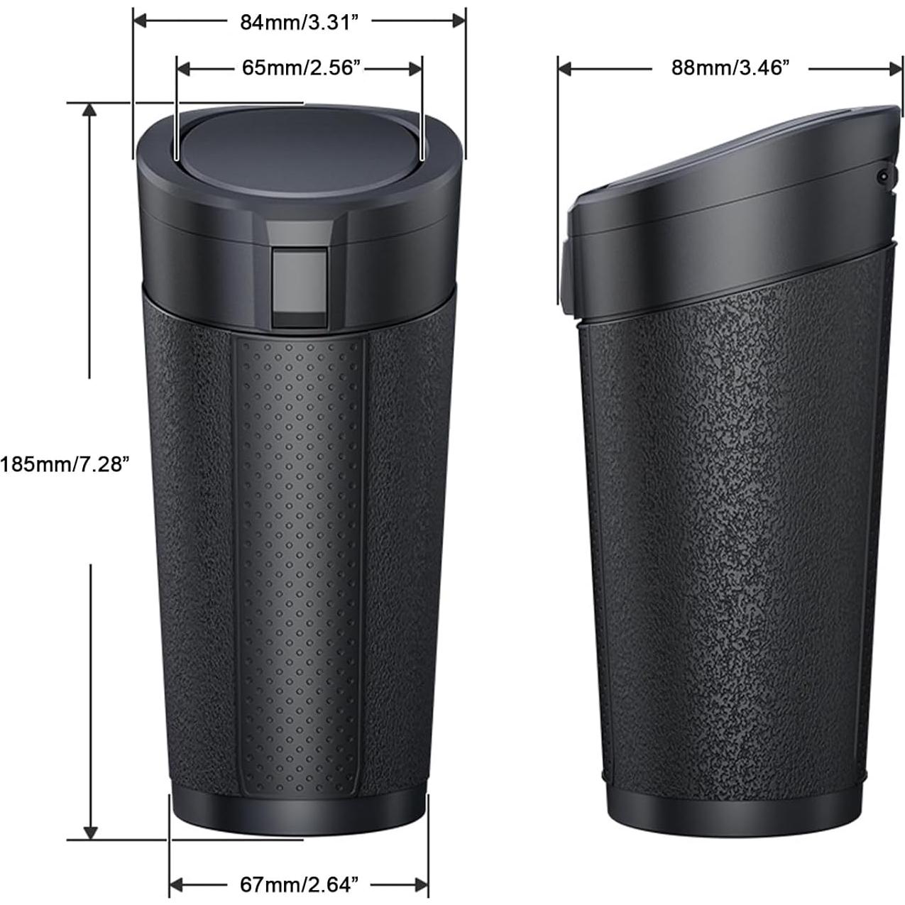 Basurero Compacto para Auto MargGona - 2 Paquetes, Tapa Desmontable