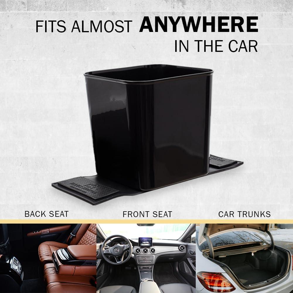 Basurero para Auto Compacto Negro H330 - A Prueba de Fugas