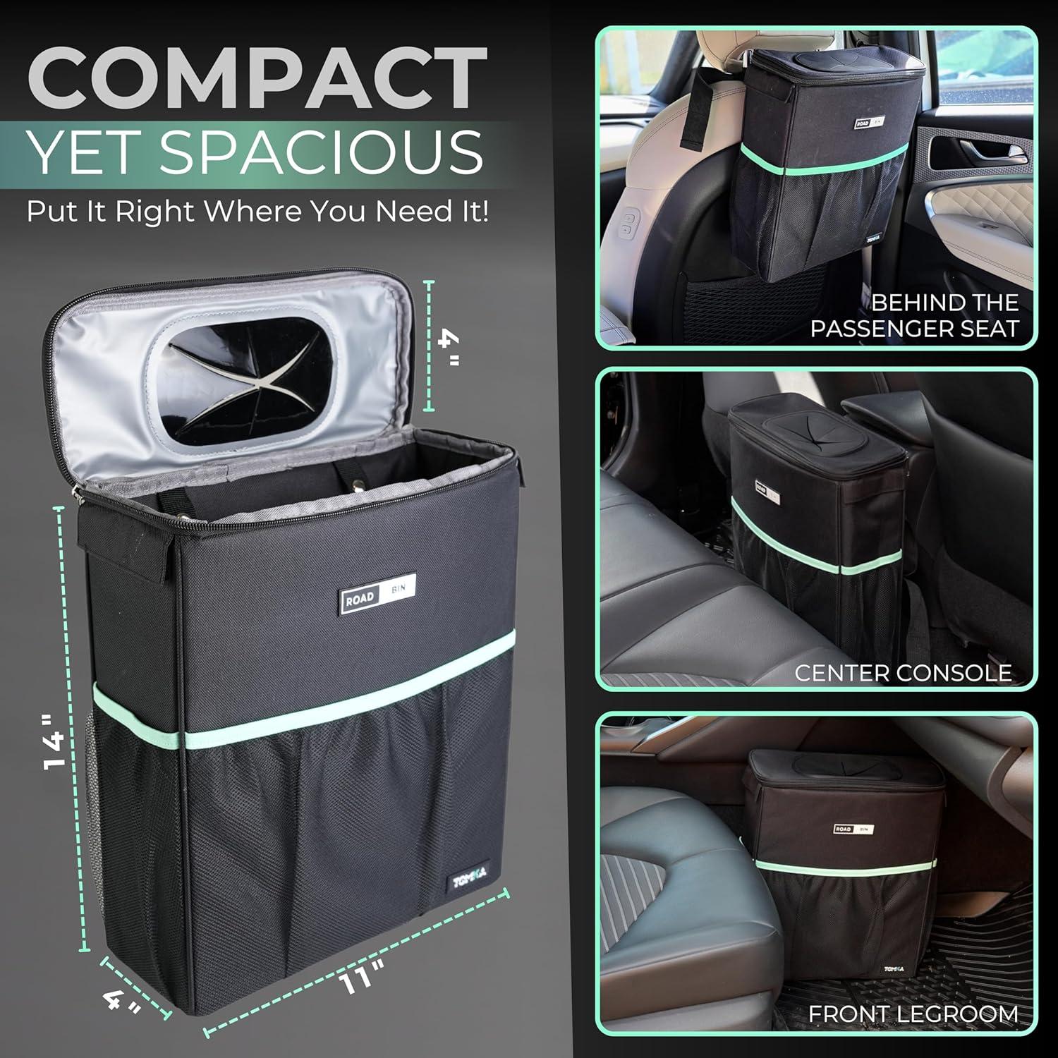 Basurero para Auto RoadBin Slim 9.46L a Prueba de Fugas