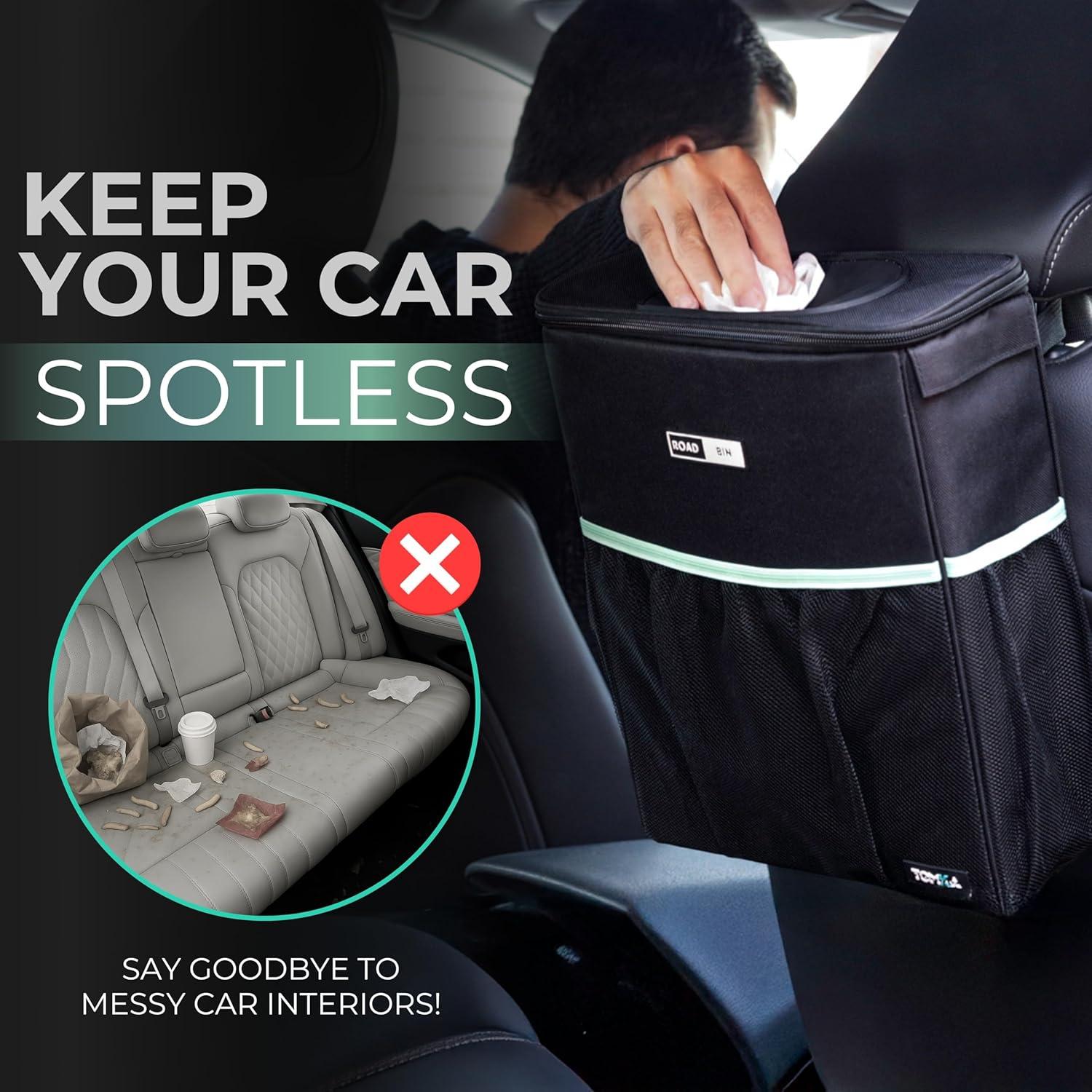 Basurero para Auto RoadBin Slim 9.46L a Prueba de Fugas