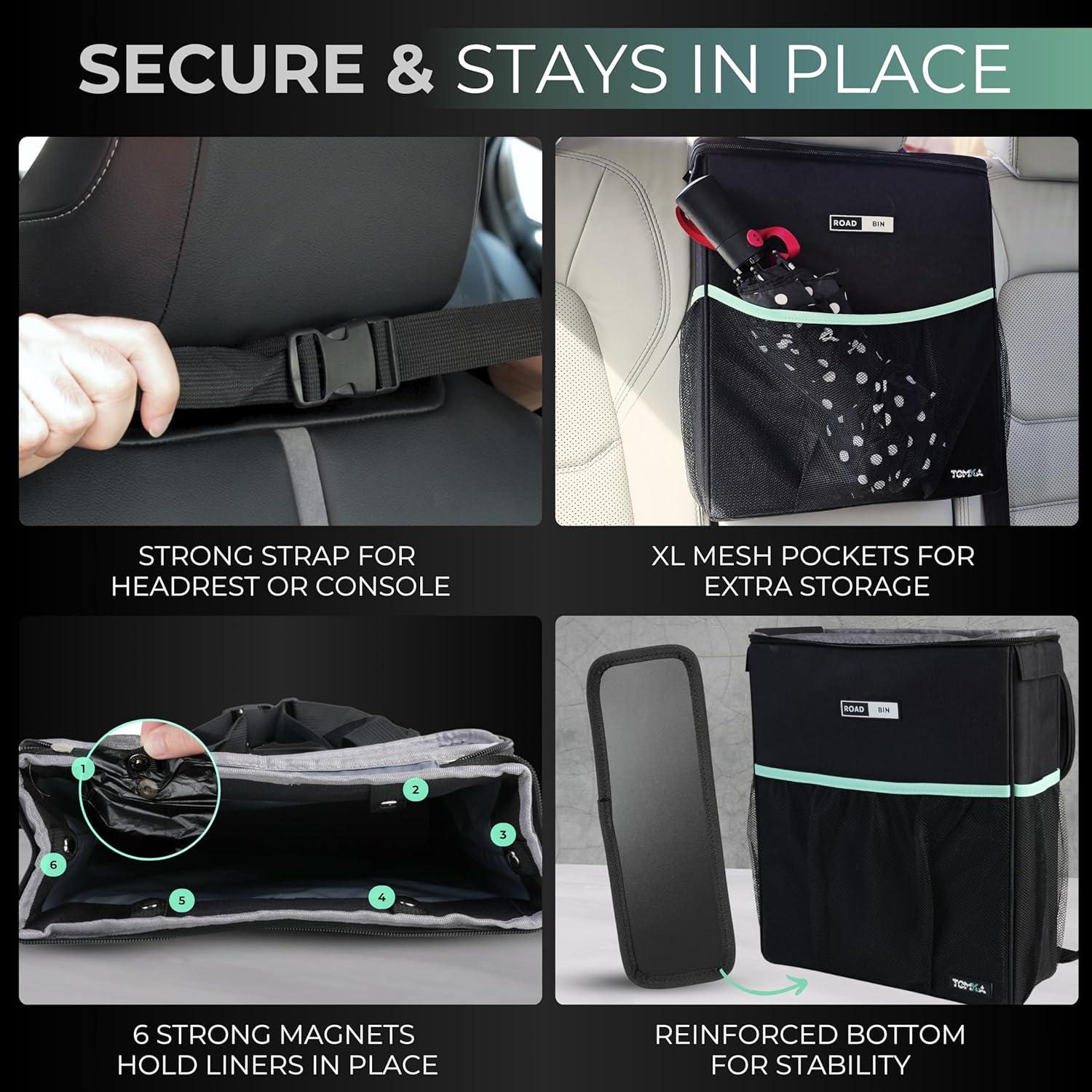 Basurero para Auto RoadBin Slim 9.46L a Prueba de Fugas