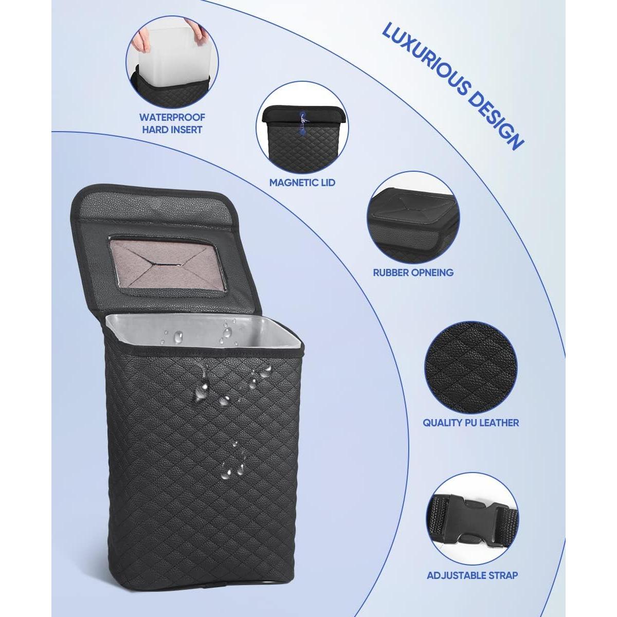 Basurero de Auto Tsumbay 2 Galones PU Cuero Impermeable