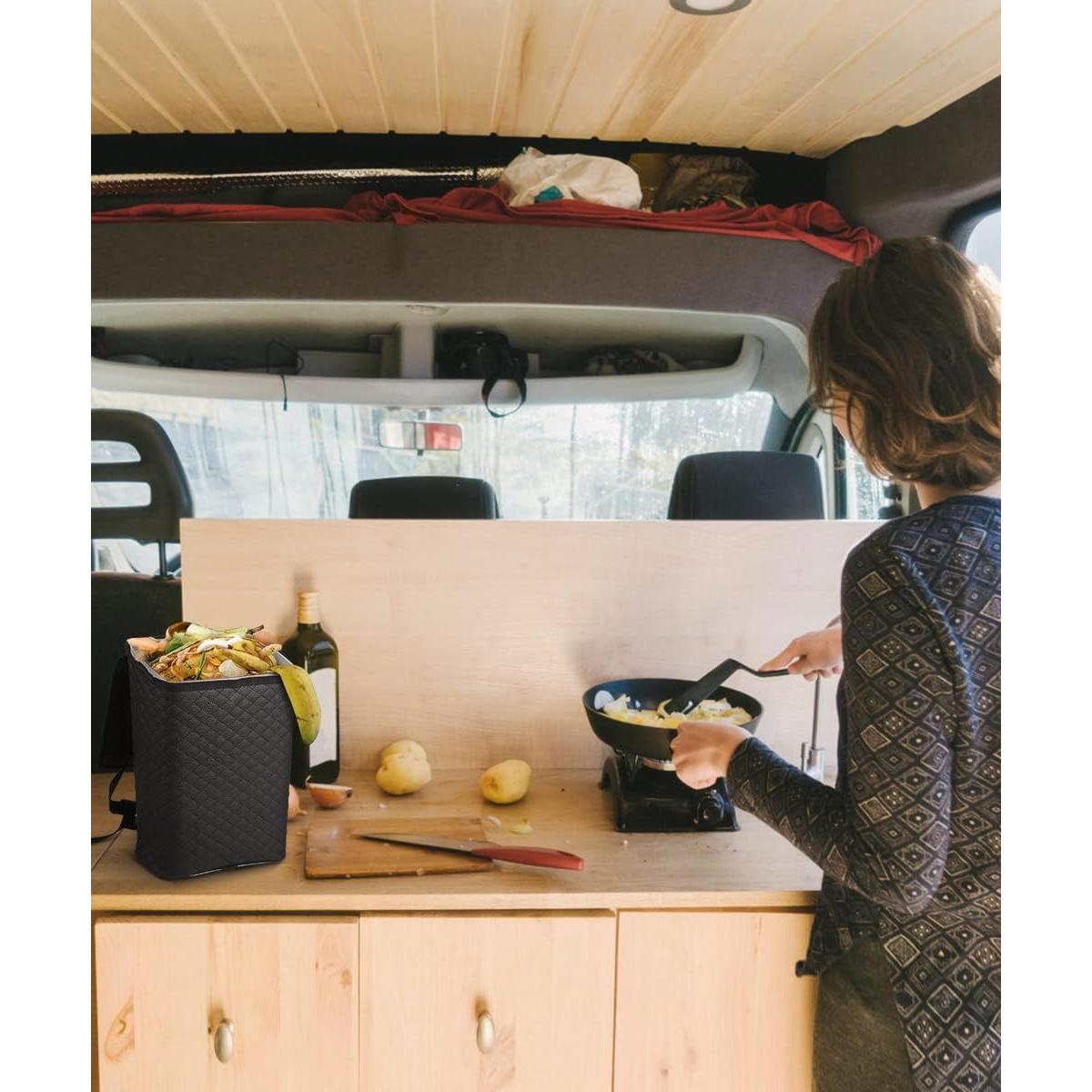 Basurero de Auto Tsumbay 2 Galones PU Cuero Impermeable