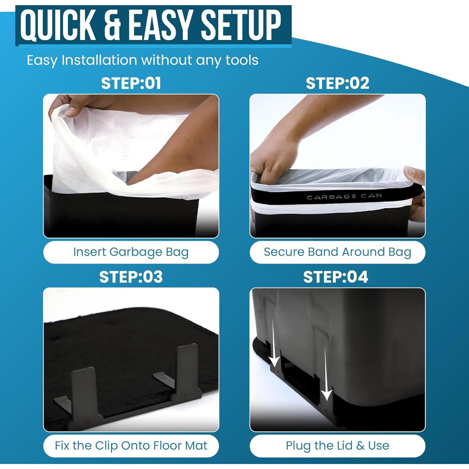 Basurero de Coche Carbage Can CBC001B Negro 100% Impermeable