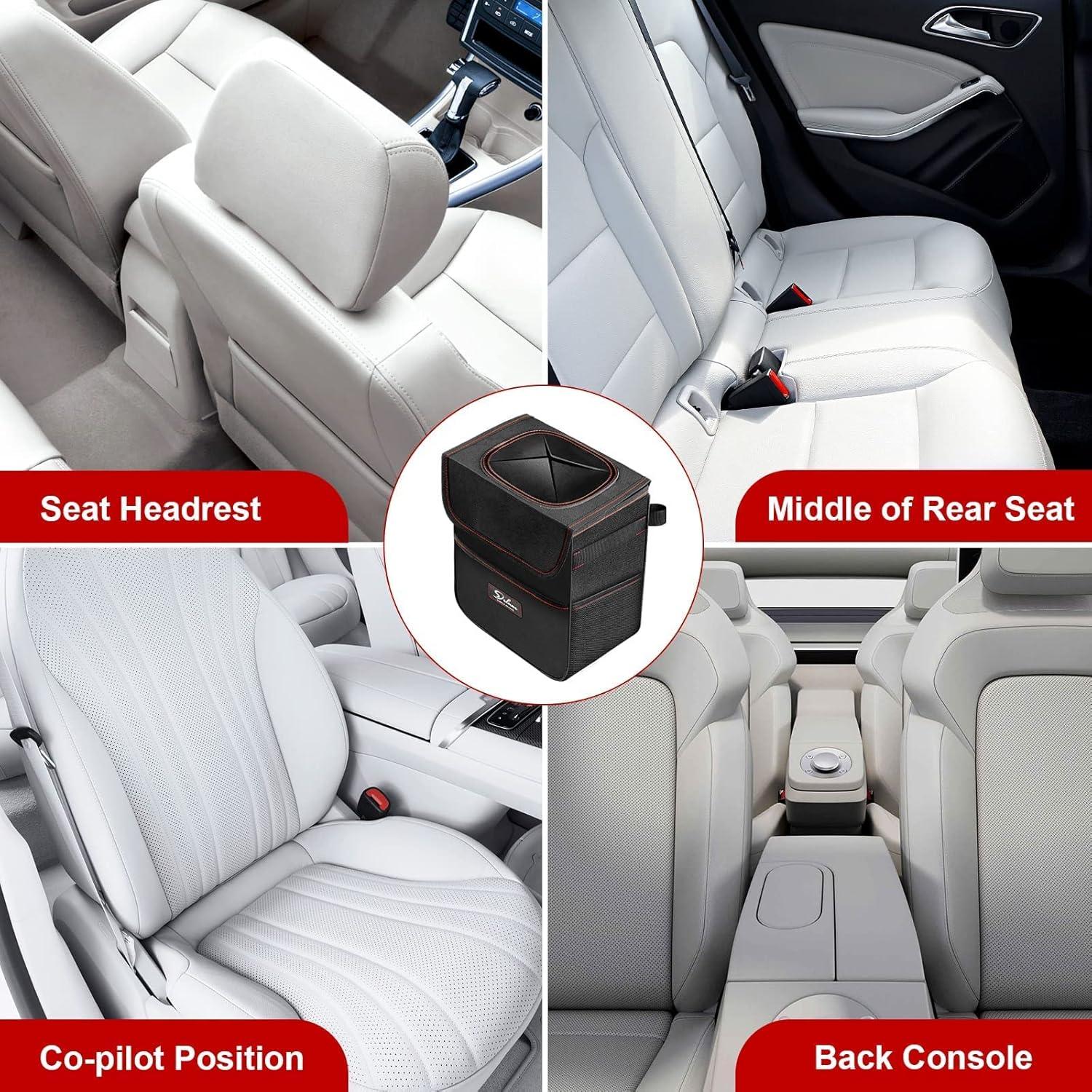 Basurero de Auto Simple Deluxe 2 Pack Plegable 2 Galones Negro