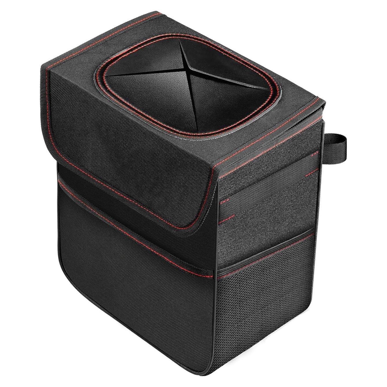 Bote de Basura para Auto Simple Deluxe 2L Impermeable Negro