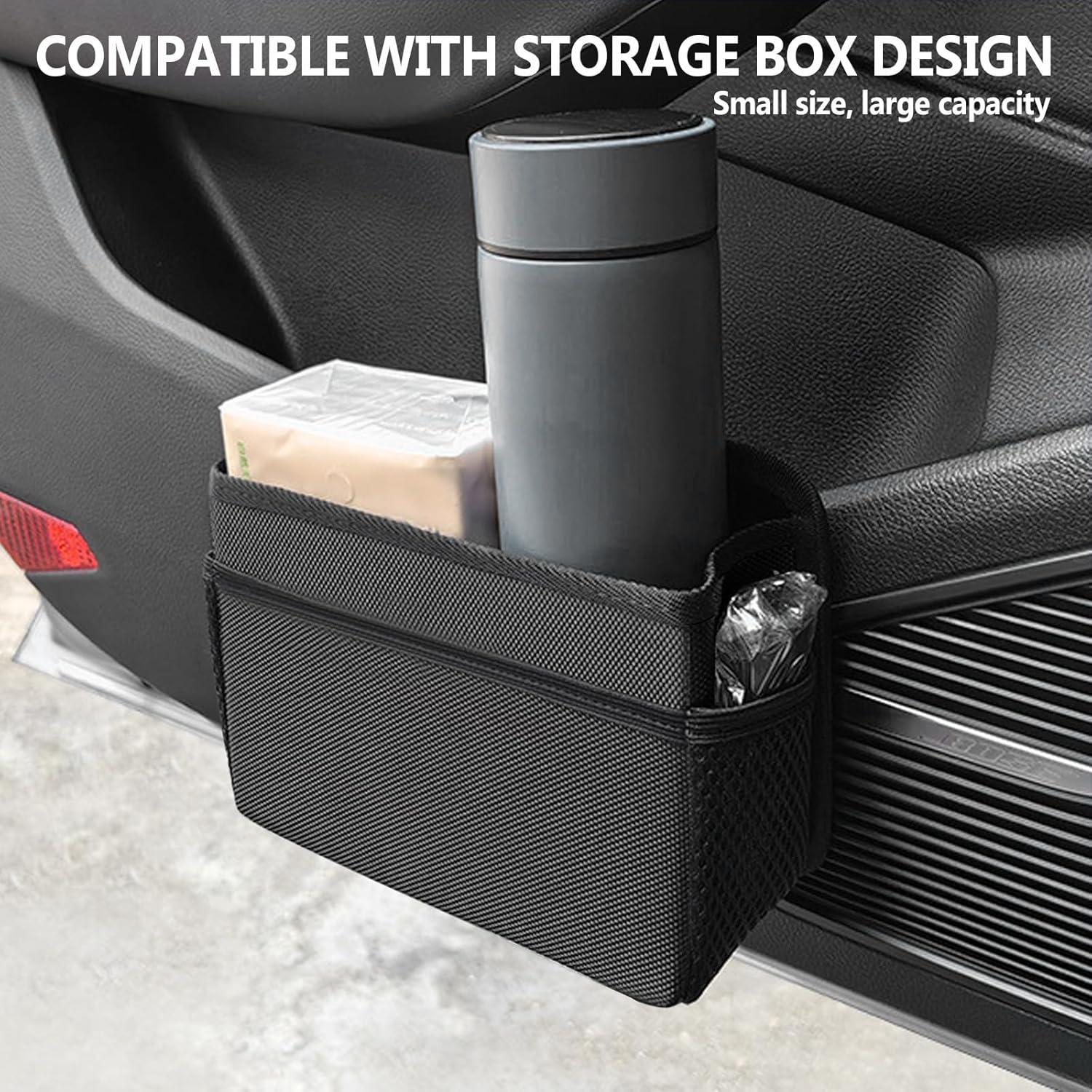 Mini Basurero de Coche HUIXIAER Plegable Negro 19.5x14cm