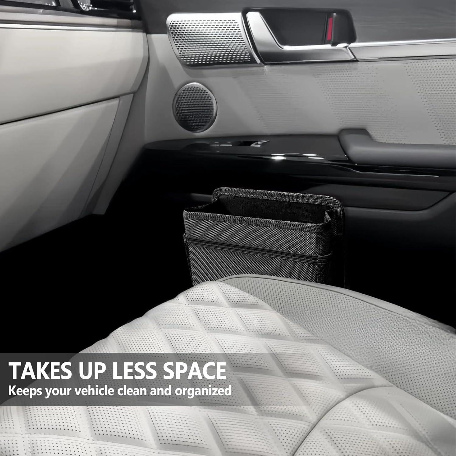 Mini Basurero de Coche HUIXIAER Plegable Negro 19.5x14cm