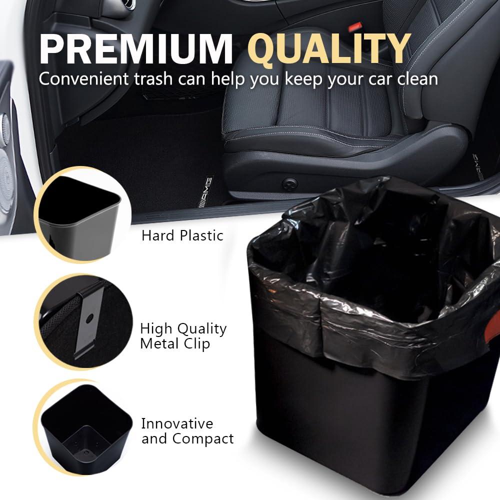 Basurero para Auto HAUSSIMPLE Grande Impermeable Negro