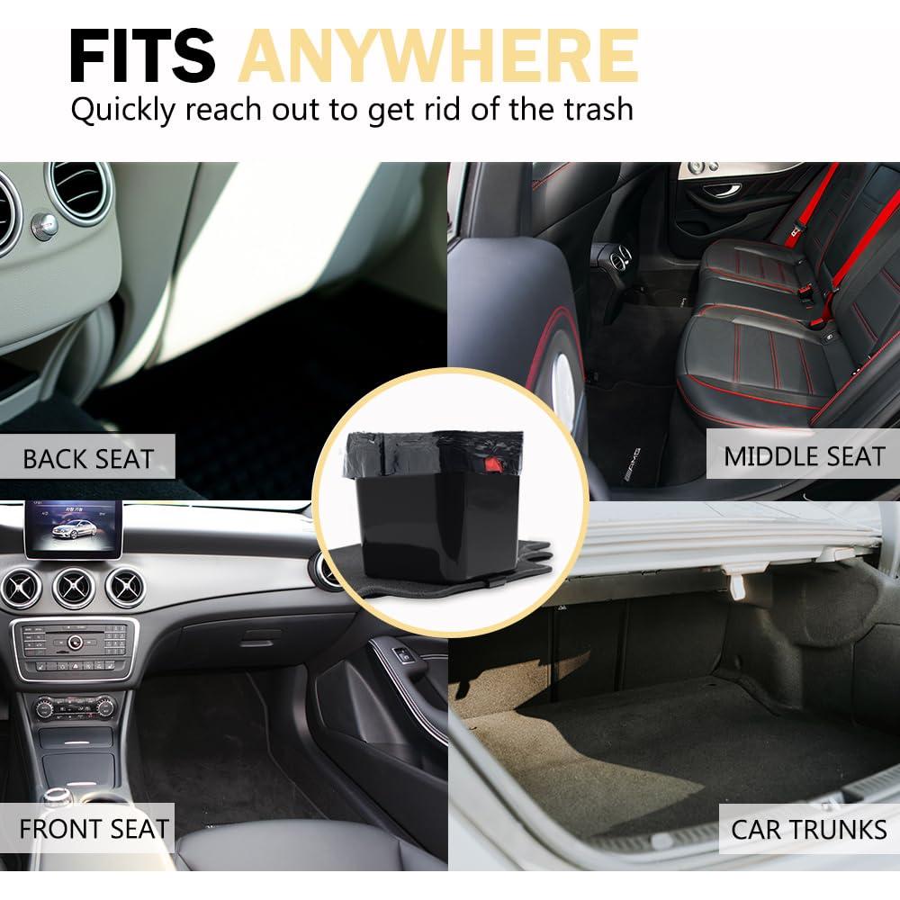 Basurero para Auto HAUSSIMPLE Grande Impermeable Negro