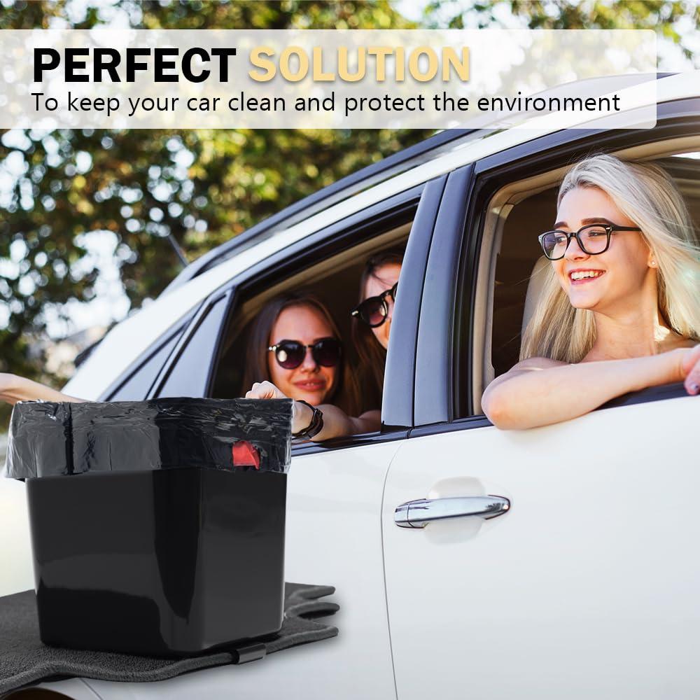 Basurero para Auto HAUSSIMPLE Grande Impermeable Negro