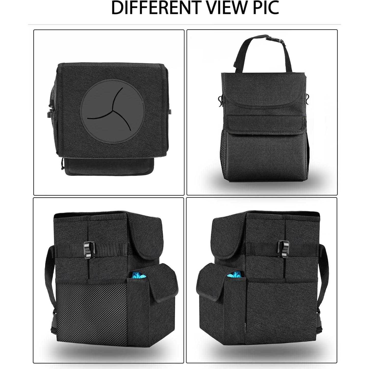 Basurero de Auto Time2go Impermeable 6.81L con Tapa y Bolsillos