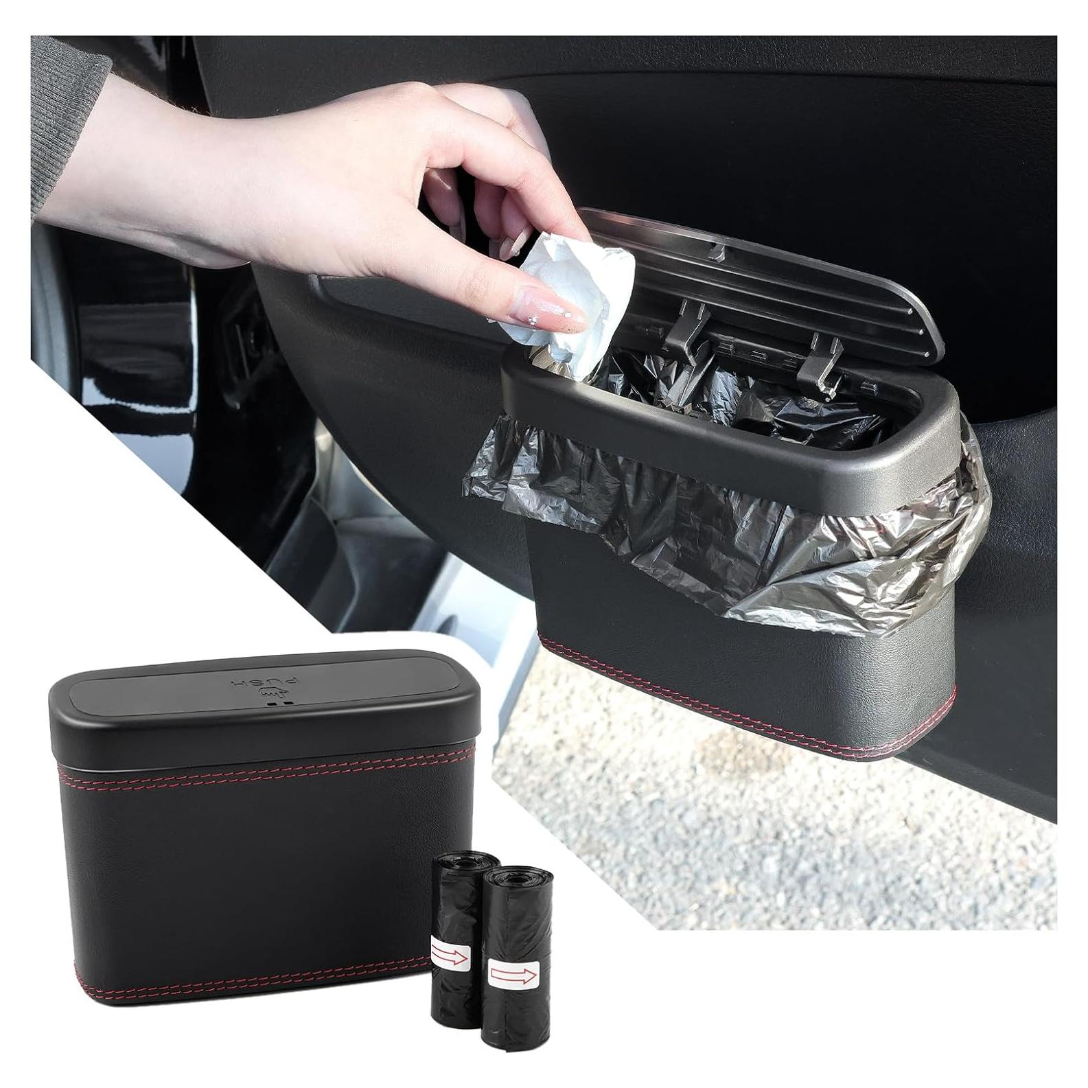 Basurero de Auto Figpade con Tapa Emergente y 30 Bolsas