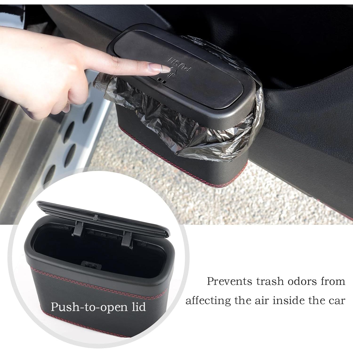 Basurero de Auto Figpade con Tapa Emergente y 30 Bolsas