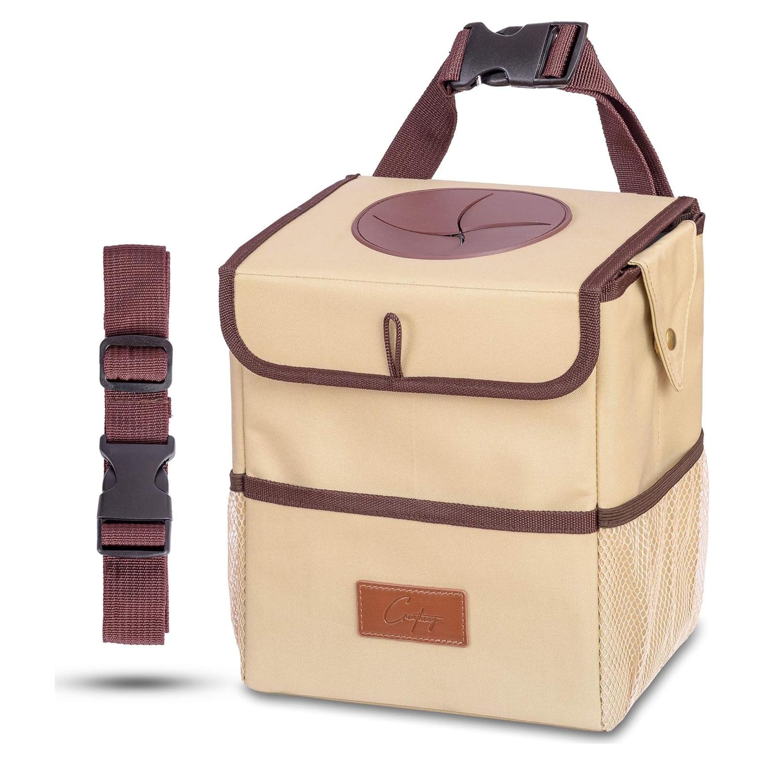 Bolsillo de Basura Creathing 7.57L Beige para Autos y SUVs