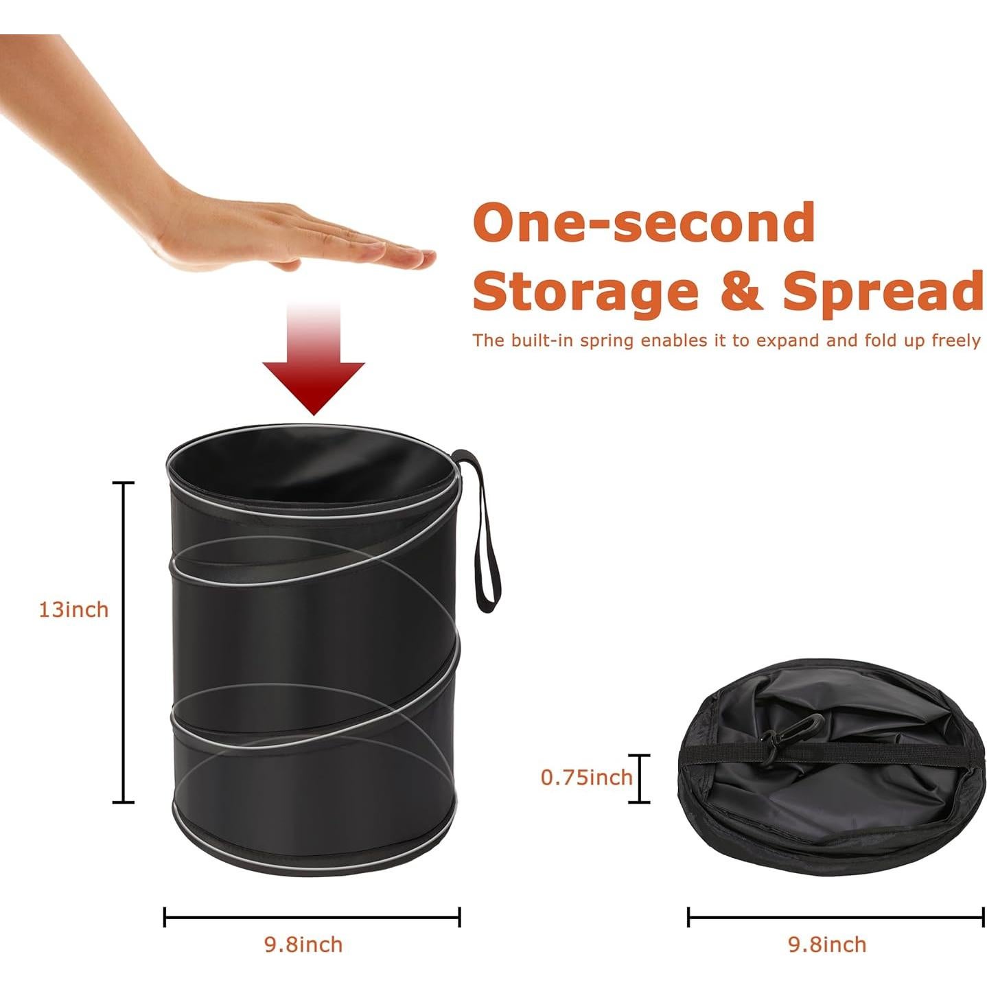 Basurero Plegable para Auto Ginsco 4 Galones Impermeable