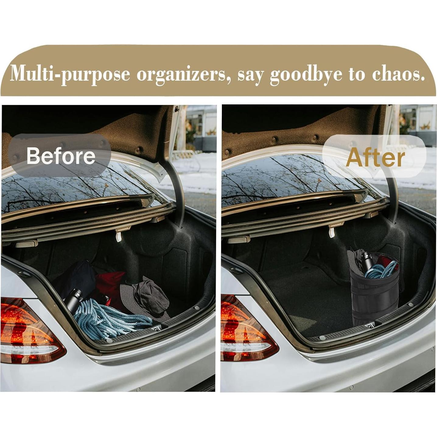 Basurero Plegable para Auto Ginsco 4 Galones Impermeable