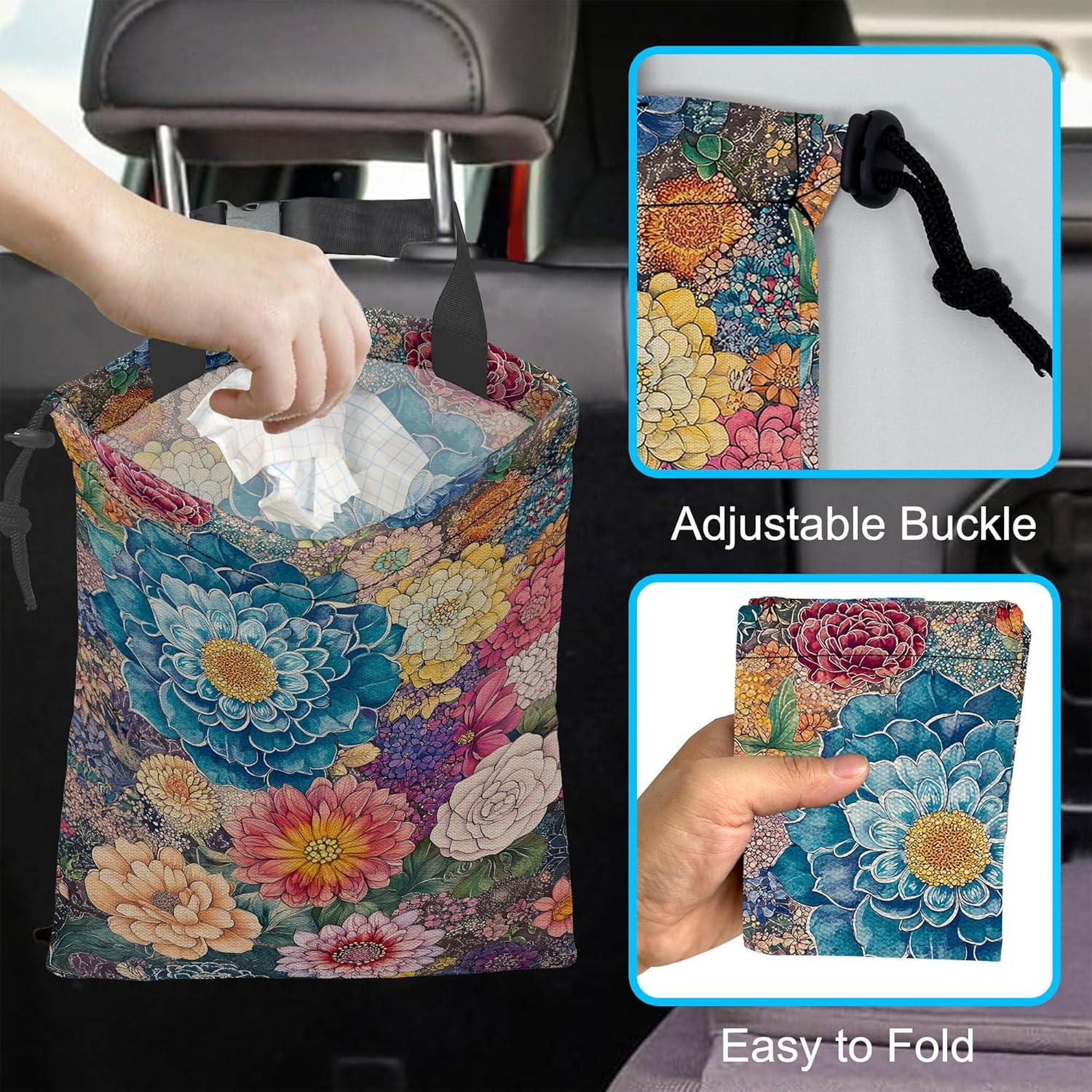 Bolsa de Basura Colgante para Auto Ghatobty Impermeable 35.1x27.9cm