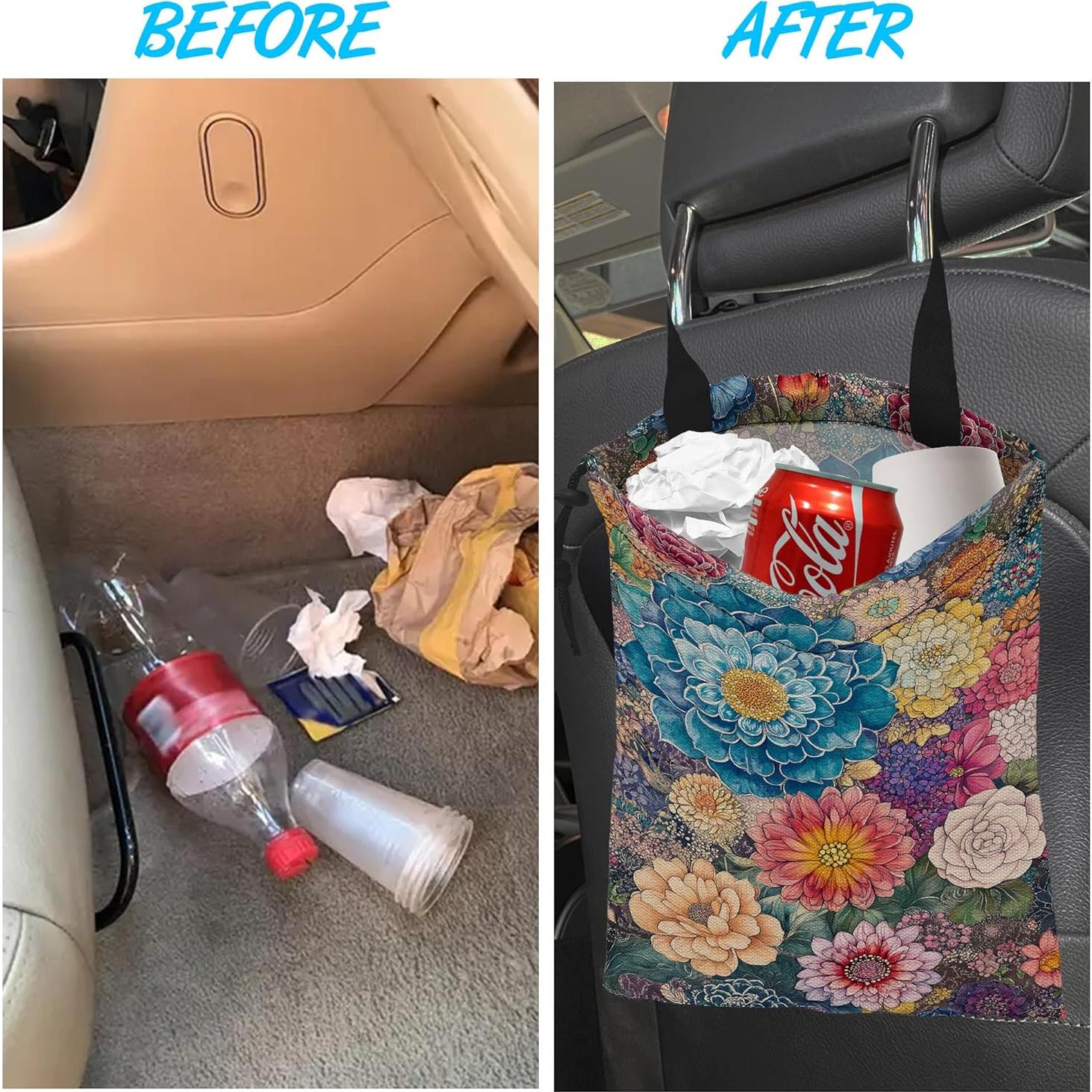 Bolsa de Basura Colgante para Auto Ghatobty Impermeable 35.1x27.9cm