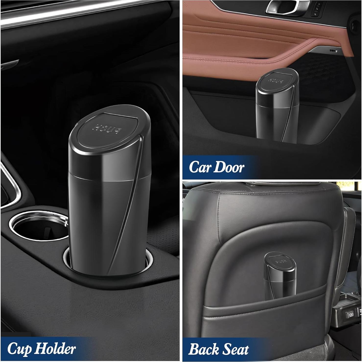 Paquete de 2 Botes de Basura para Auto EnthuLove con 150 Bolsas