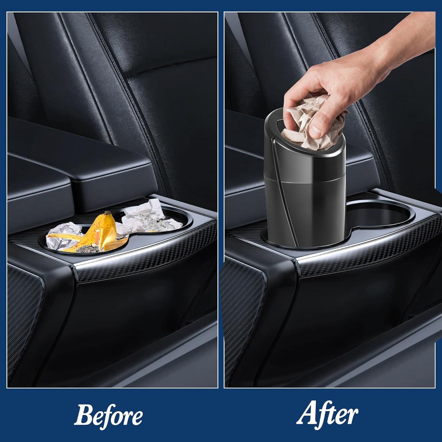 Paquete de 2 Botes de Basura para Auto EnthuLove con 150 Bolsas