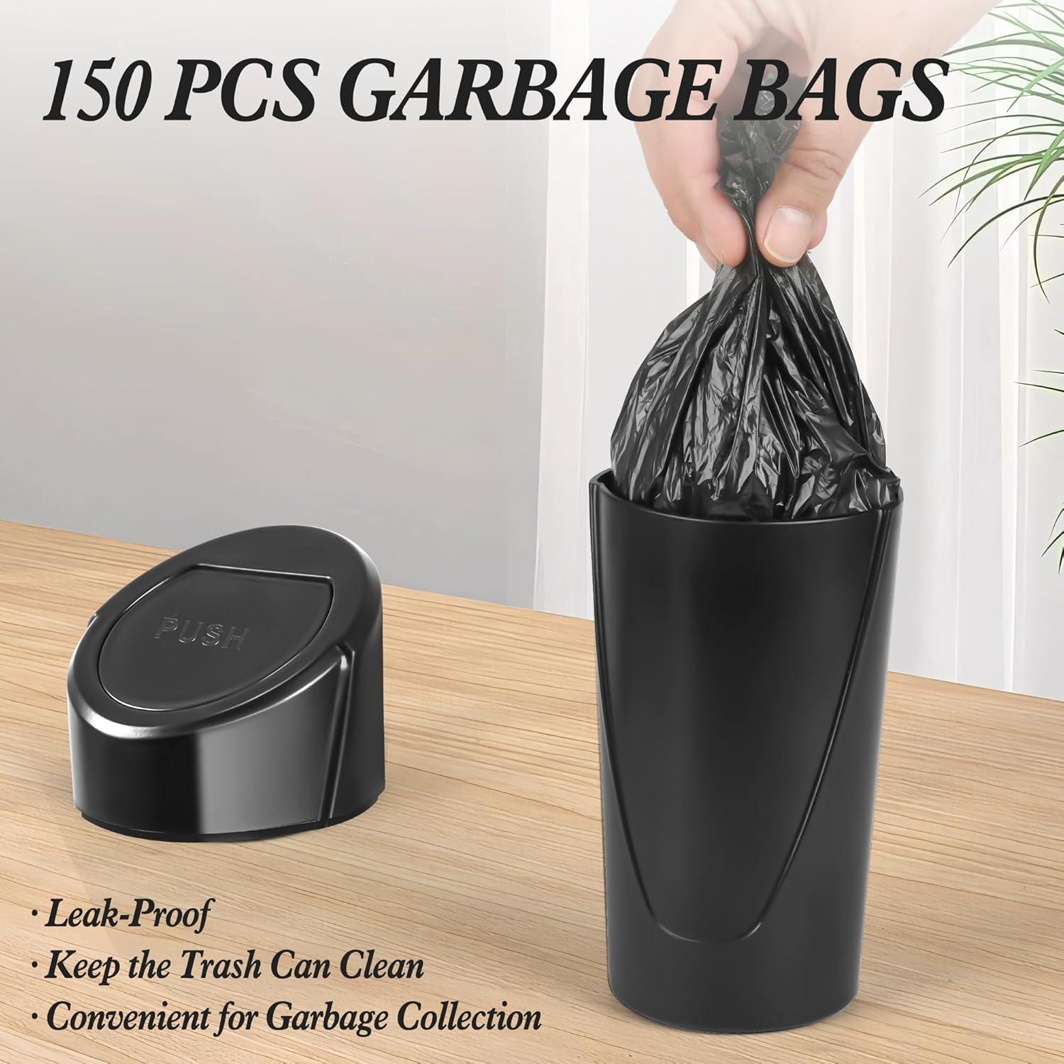 Paquete de 2 Botes de Basura para Auto EnthuLove con 150 Bolsas