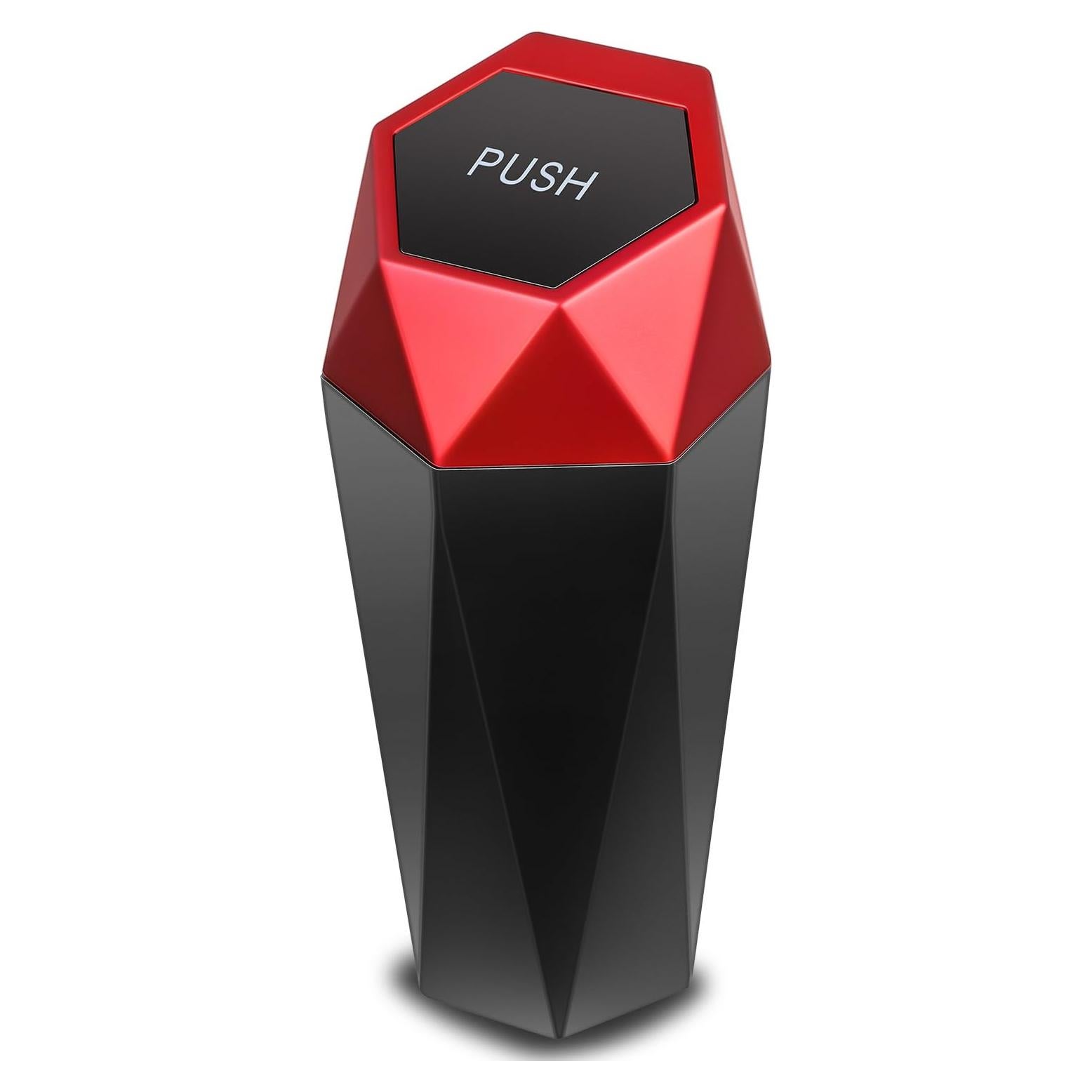 Cubo de Basura Compacto DNA Motoring Negro/Rojo 0.5L