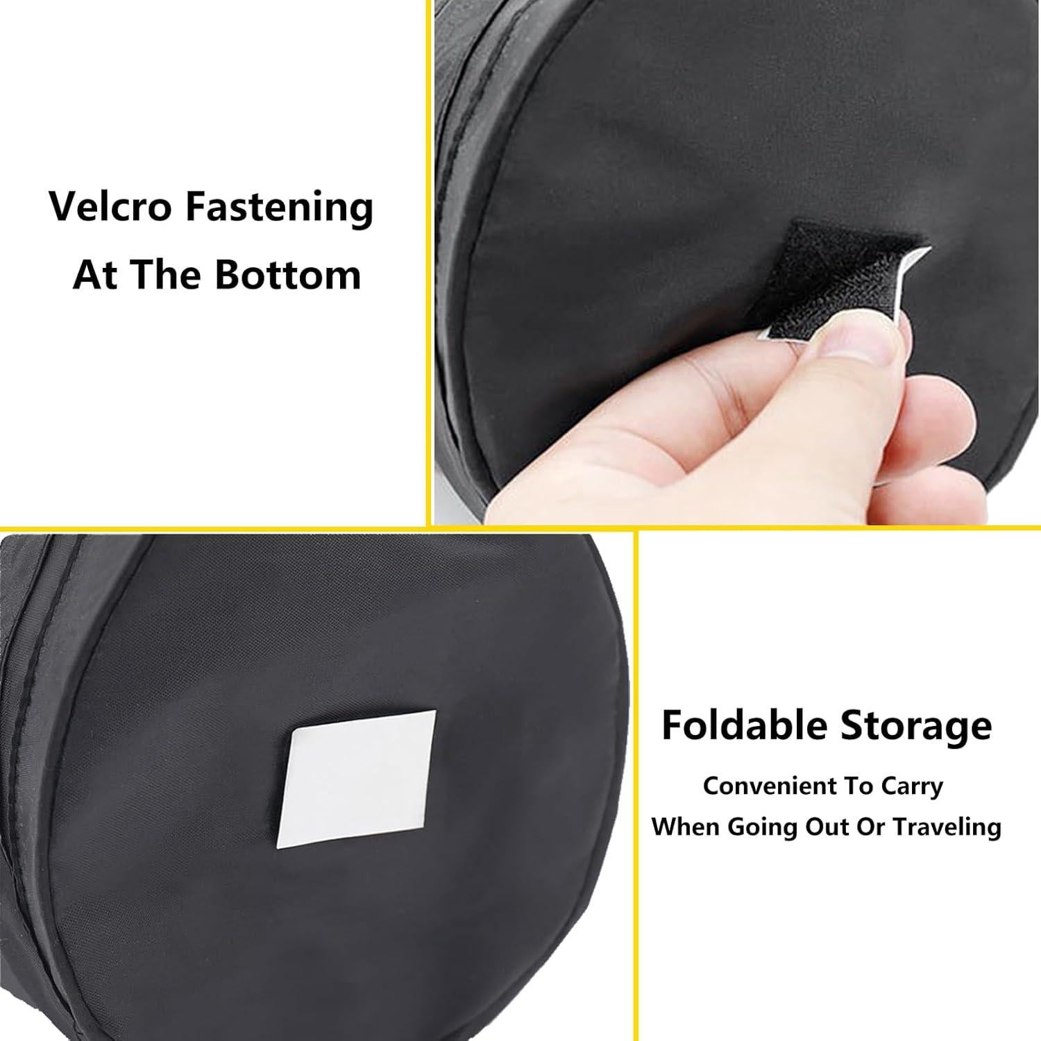 Basurero de Auto Plegable Havgufil 3.78L Impermeable Negro