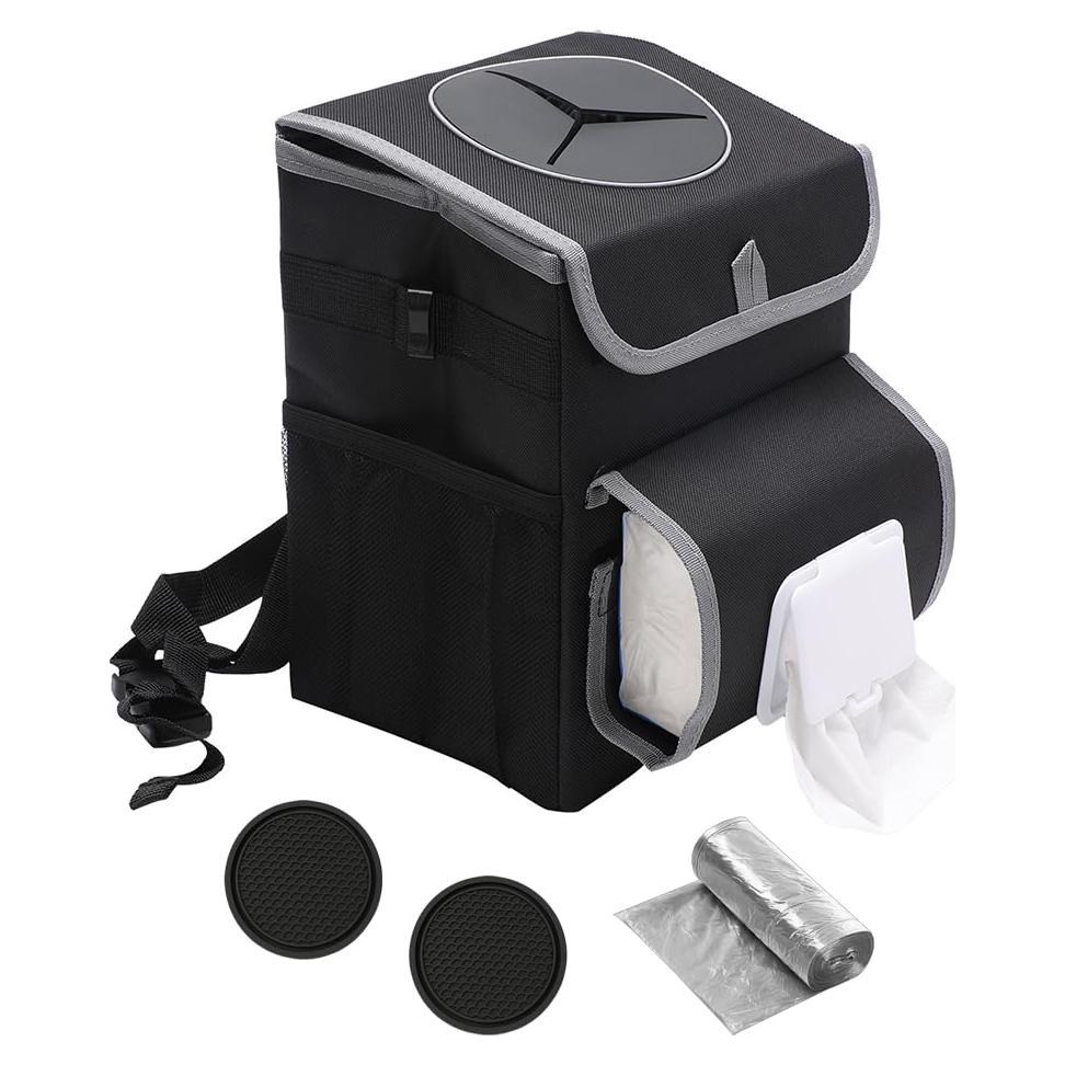 Basurero de Auto Plegable Upra con Tapa Impermeable 7.48L