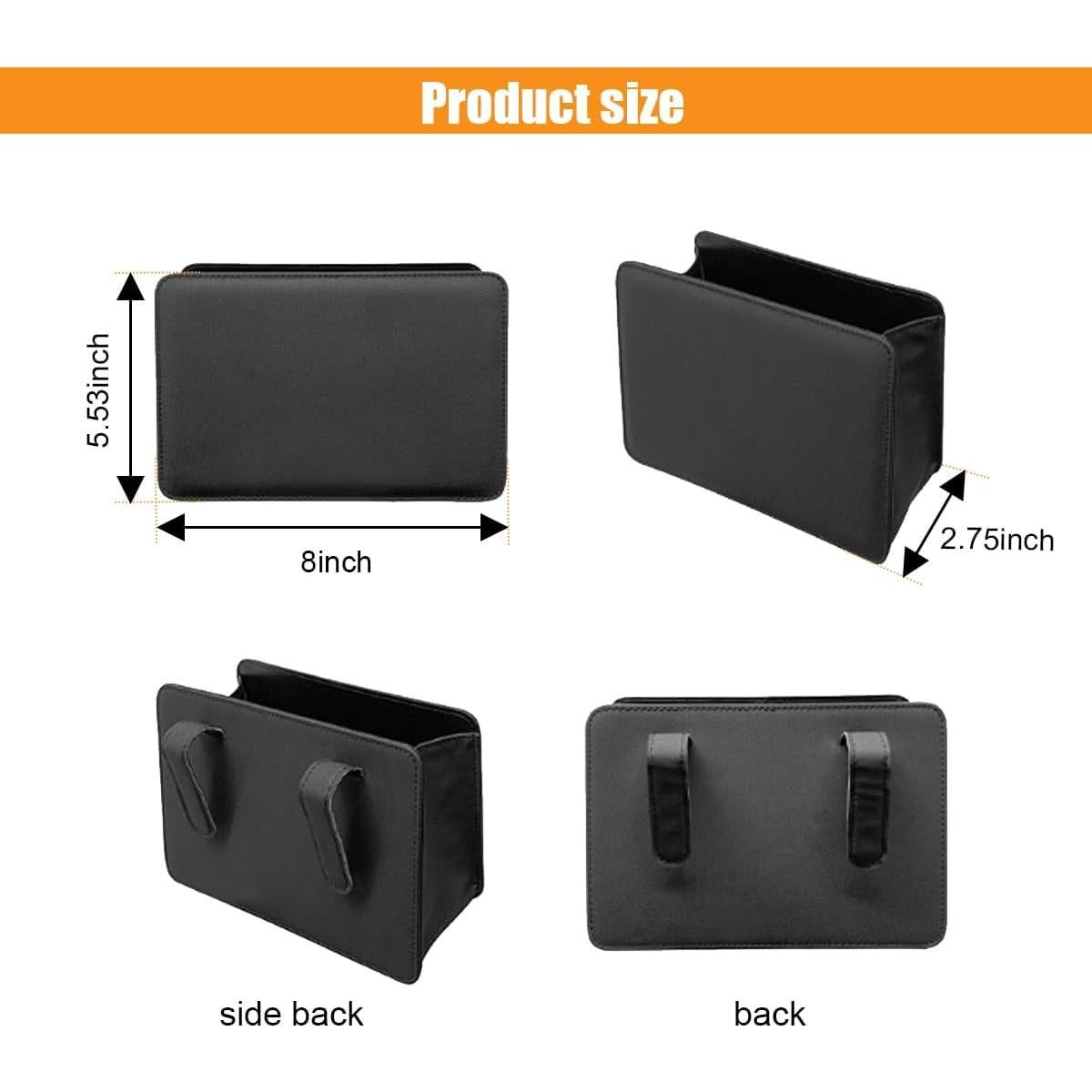 Cubo de Basura Plegable para Auto GLSOWEE Negro 15x14x7.2cm
