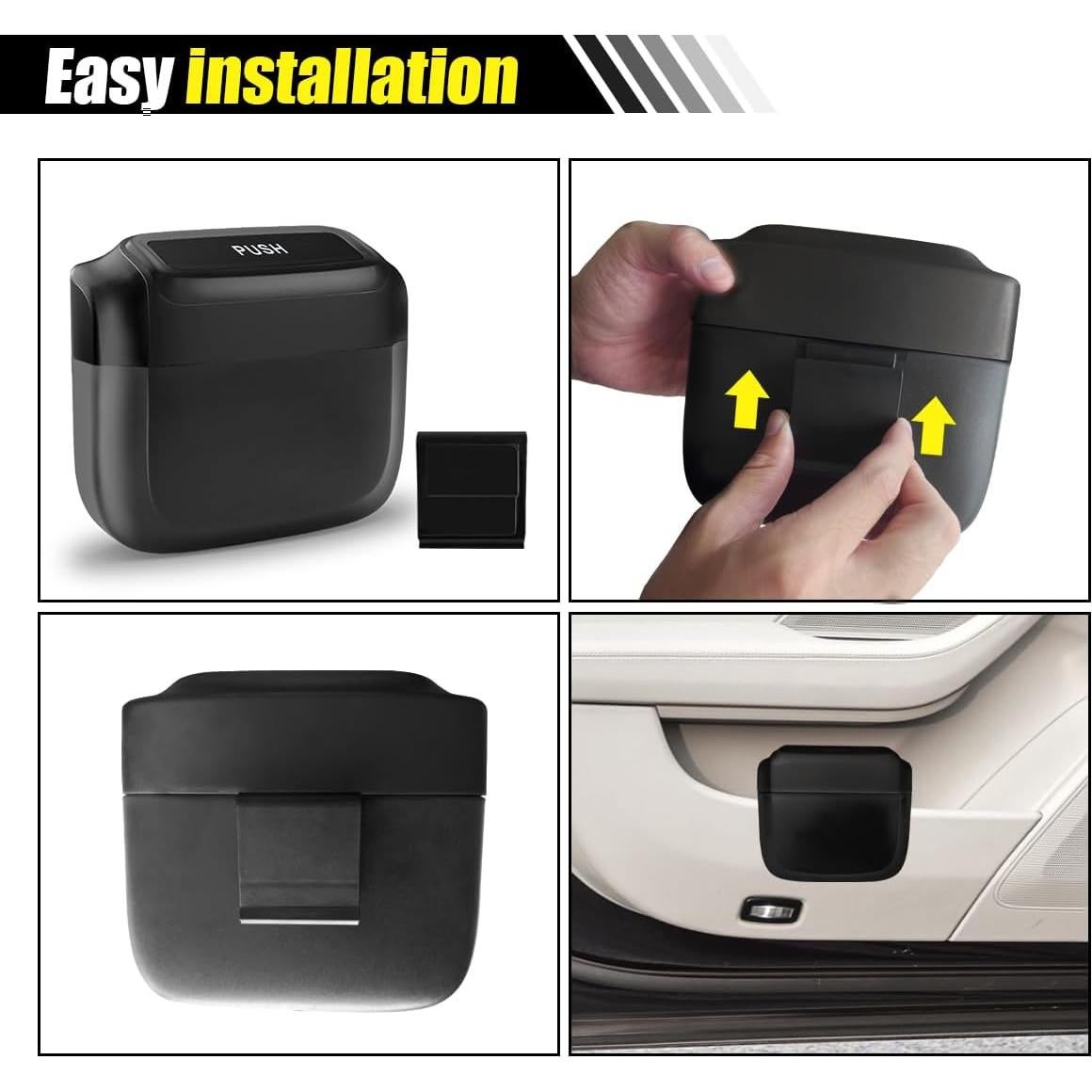 Mini Basurero de Auto SMILFUY con Tapa a Prueba de Fugas