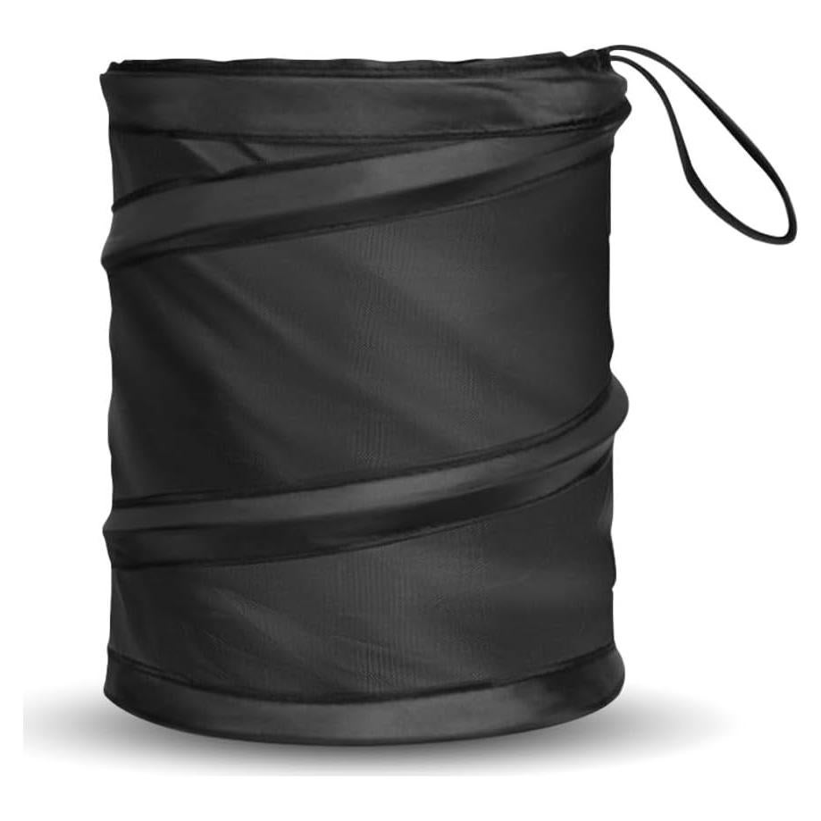 Cubo de Basura Plegable para Auto SMILFUY Negro 19.3x16.6cm