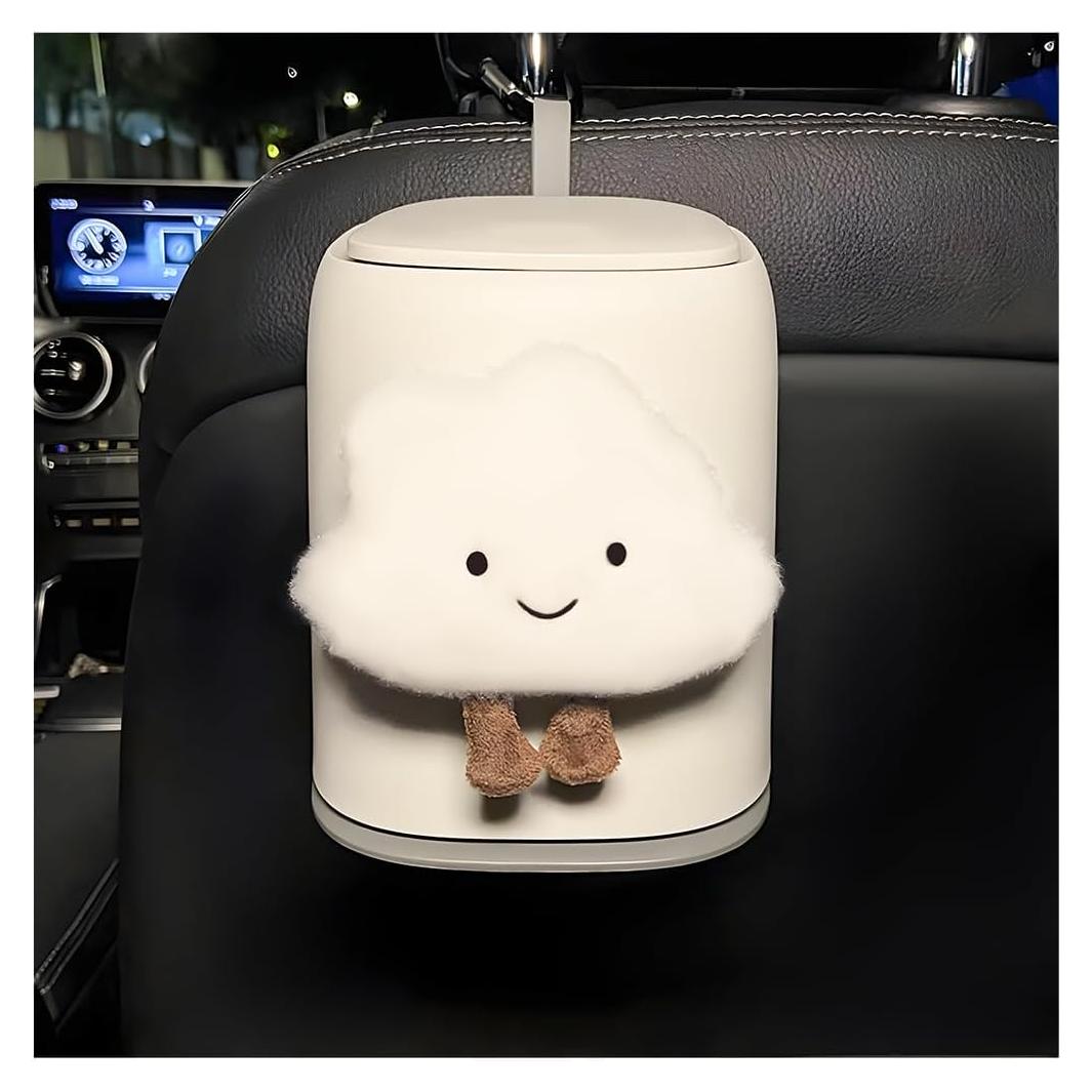 Bote de Basura para Auto SHMZK Nube Sonriente Desmontable