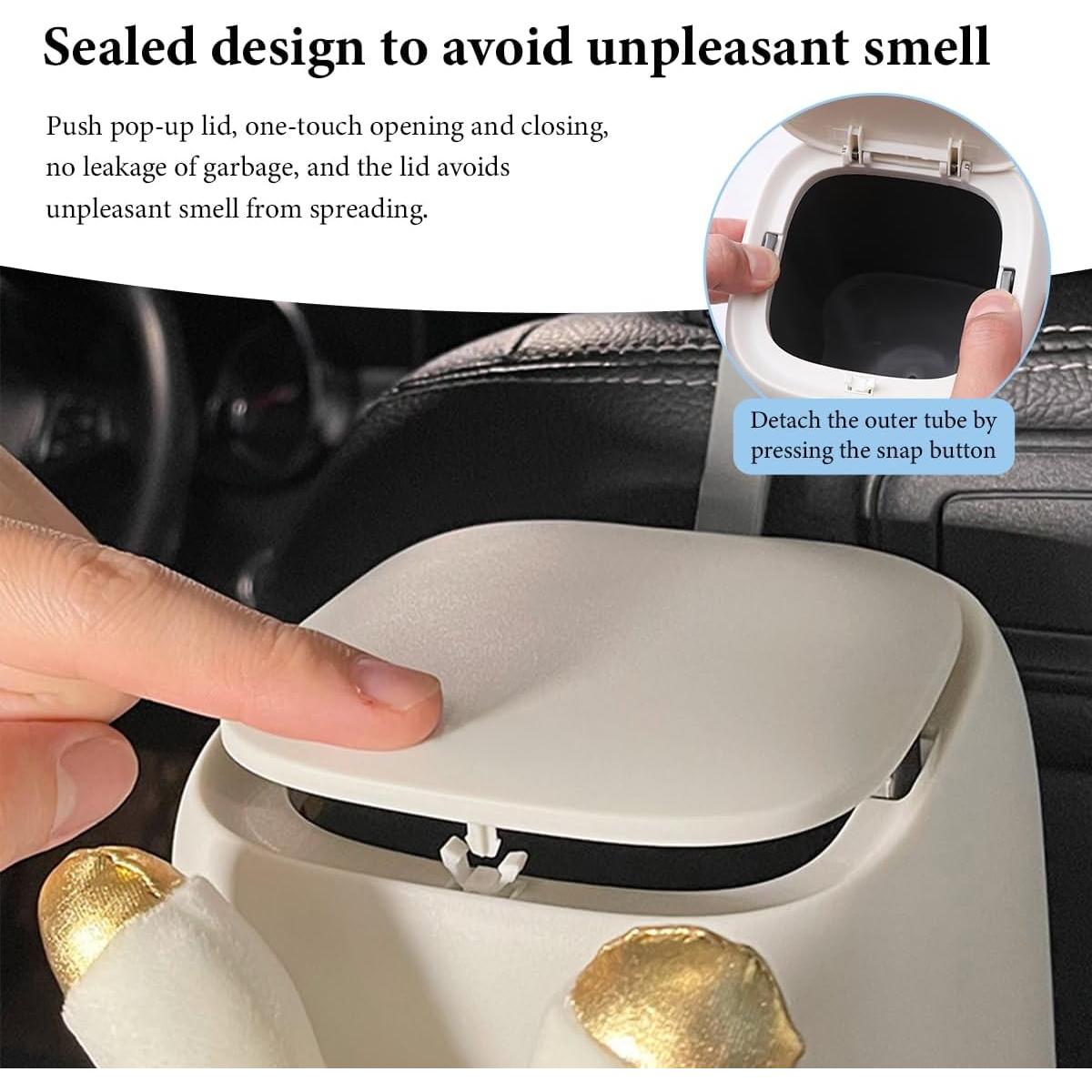 Bote de Basura para Auto SHMZK Nube Sonriente Desmontable