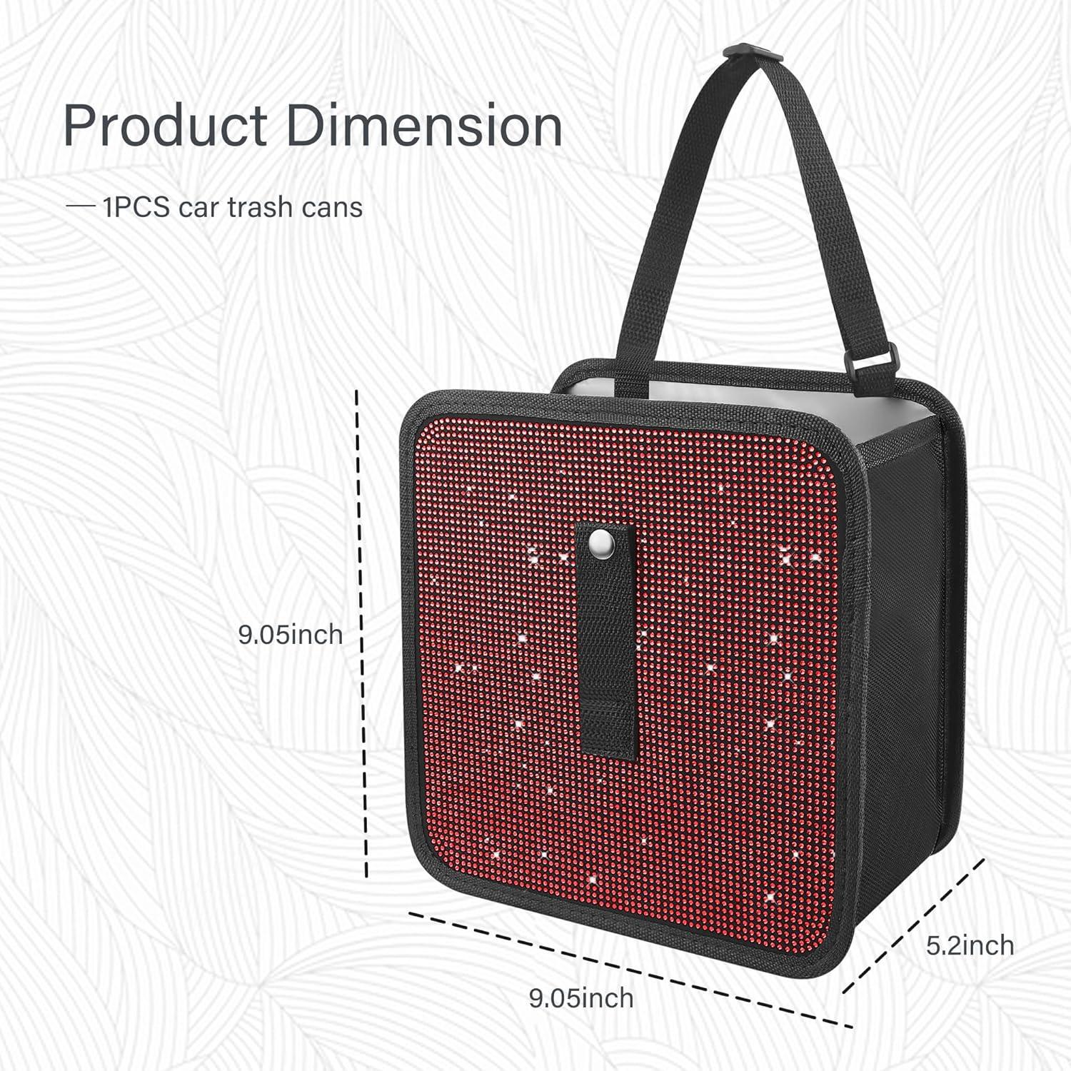 Cubos de Basura Plegables Wedfish para Automóviles - Rojo