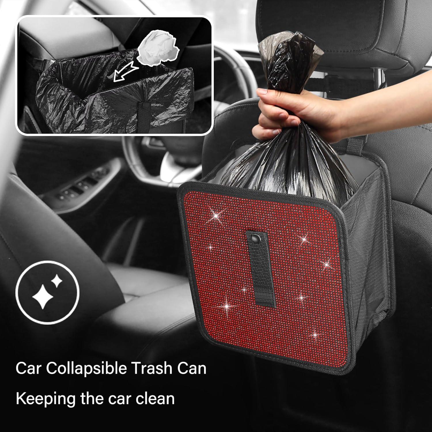 Cubos de Basura Plegables Wedfish para Automóviles - Rojo