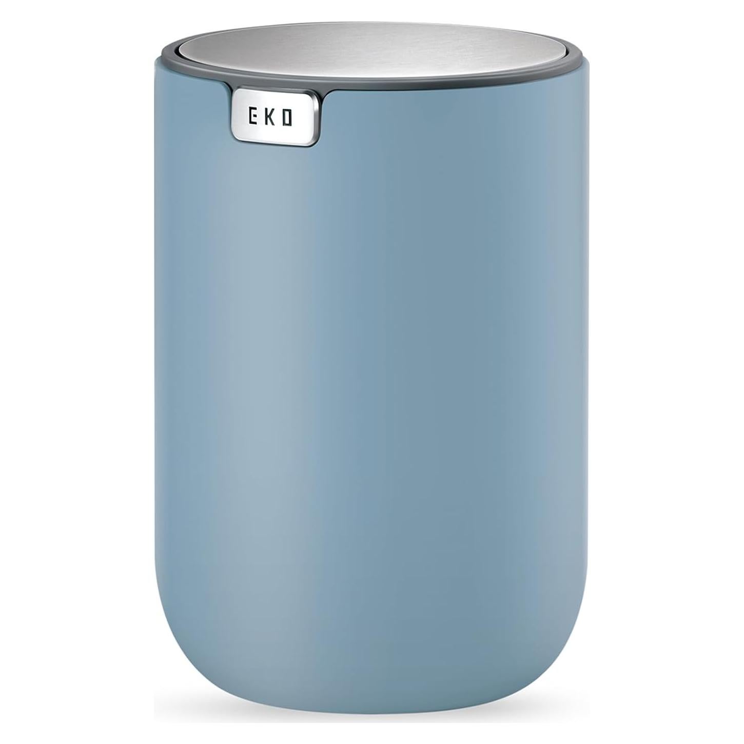 Basurero de Escritorio EKO Mini 12x12 cm Azul Tapa Basculante