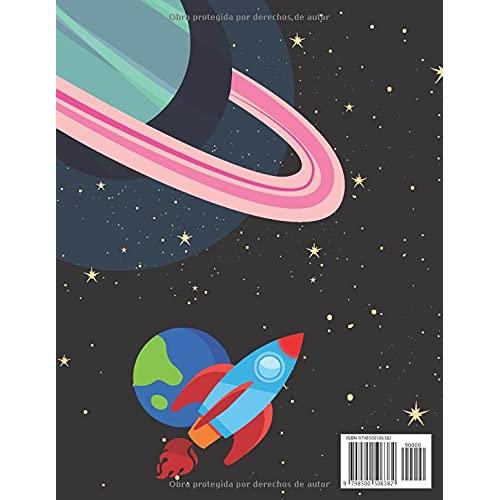 Espacio Libro para colorear para niños: De 4 a 8 años | Libro para colorear con planetas, astronautas, naves espaciales y cohetes (Spanish Edition)