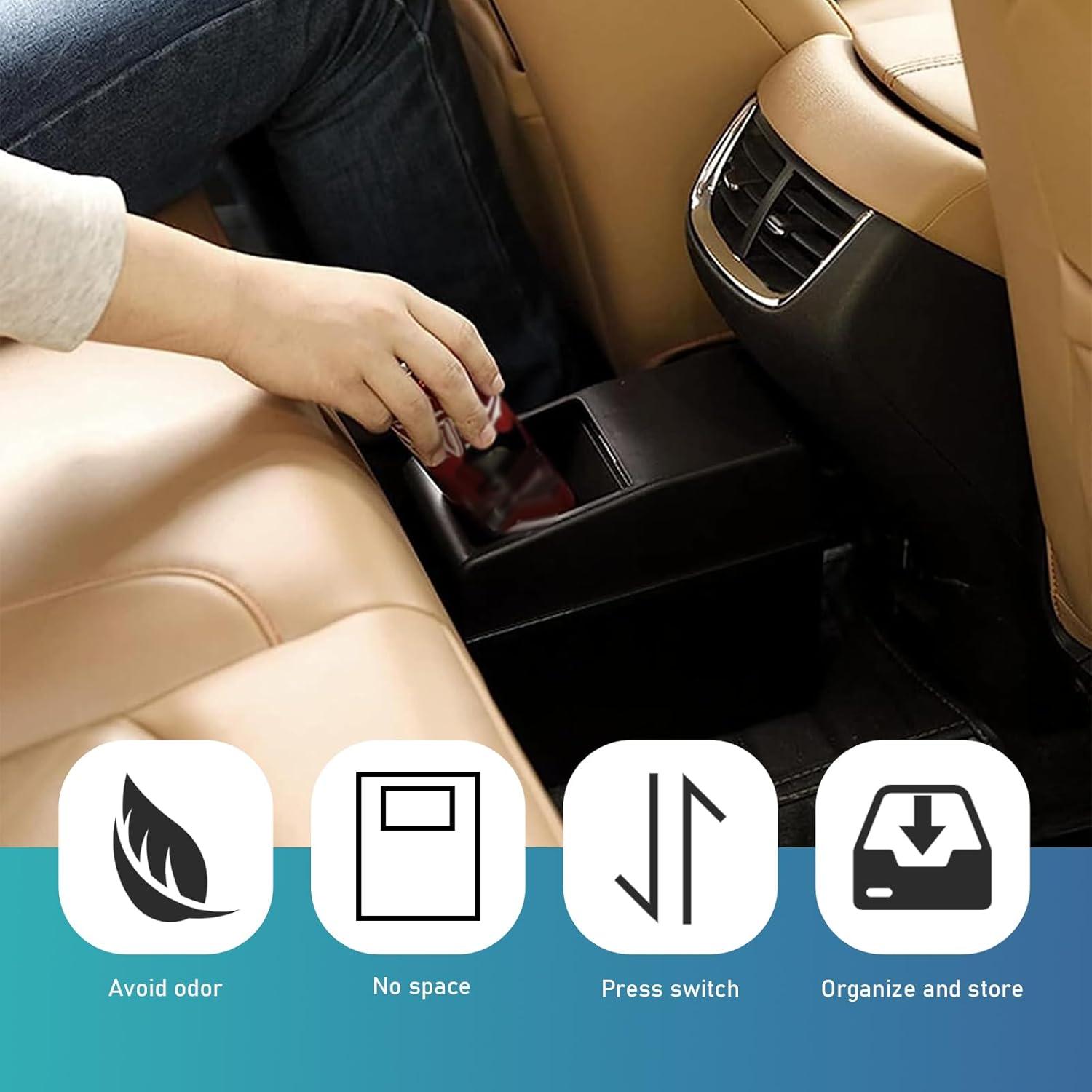 Basurero de Auto Yumfugu 2L Negro Organizador Multifuncional