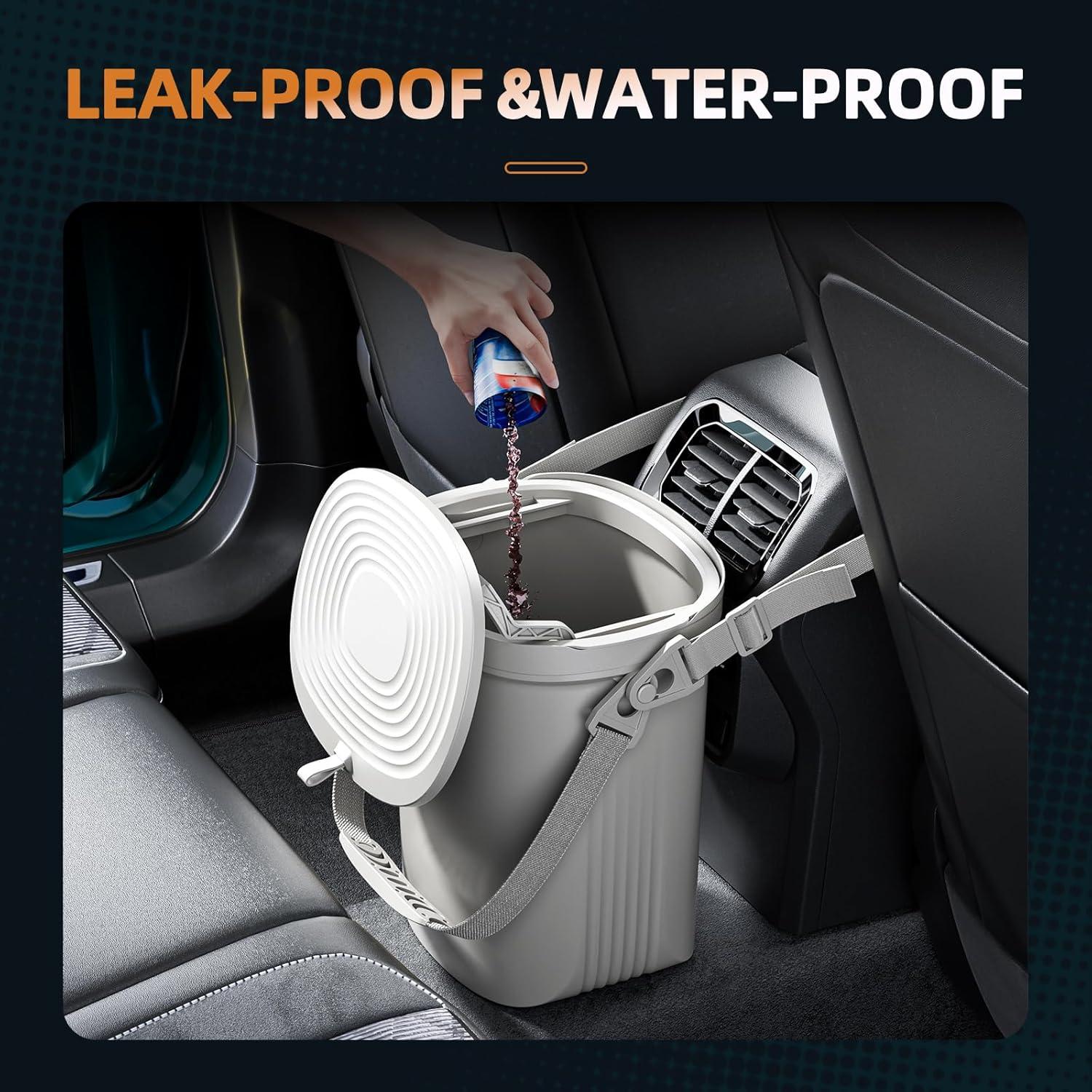 Basurero de Silicona para Auto Surume 2 Galones Impermeable