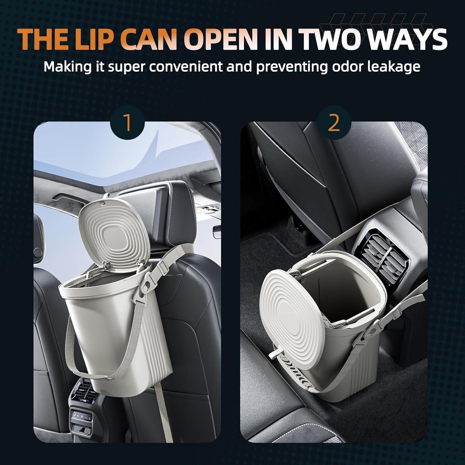 Basurero de Silicona para Auto Surume 2 Galones Impermeable