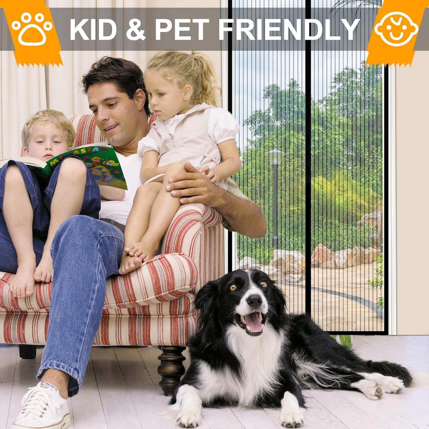 Malla Mosquitera Magnética YGS-Tech 96x208 cm Doble