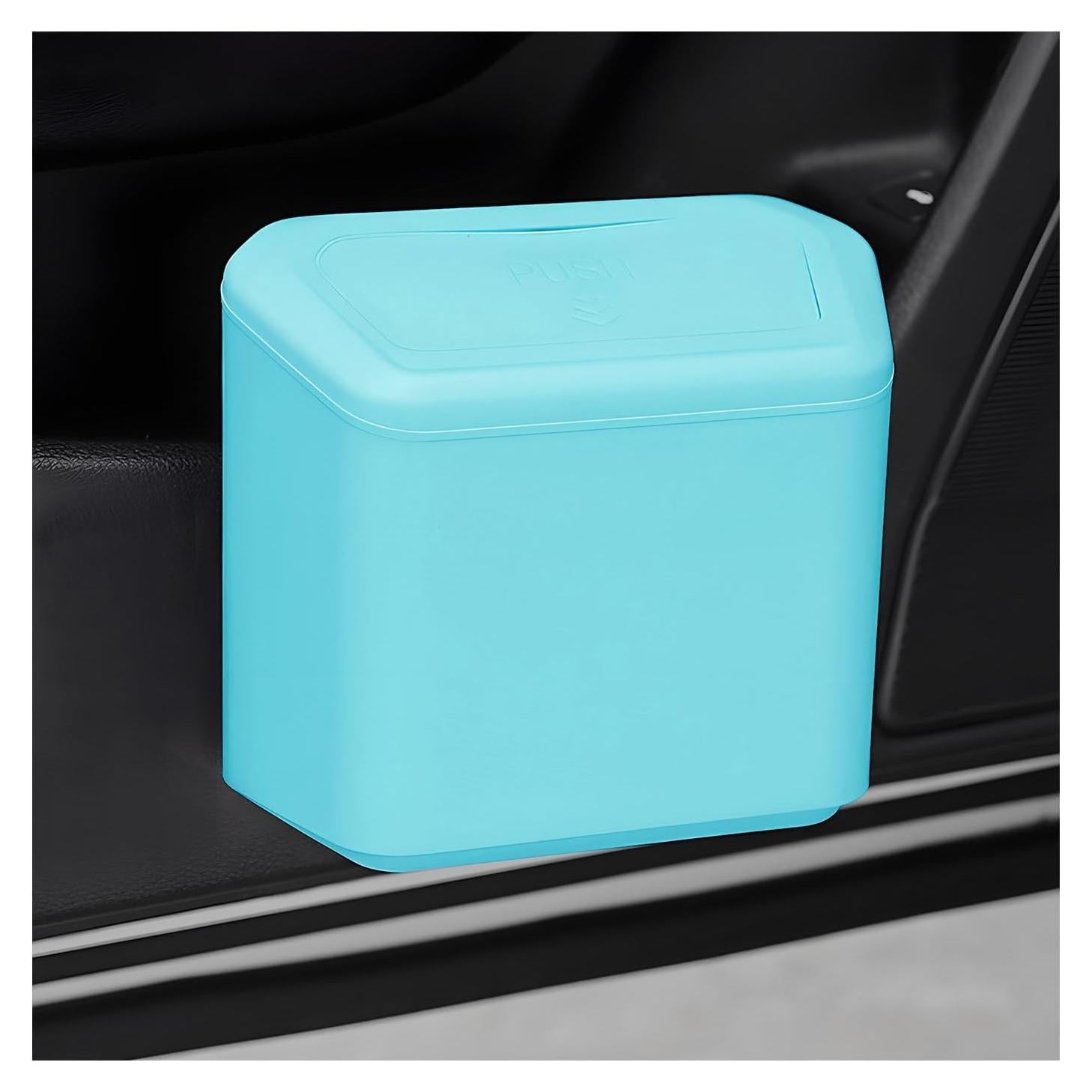 Basurero de coche con tapa Yourkar azul 17.8L portátil