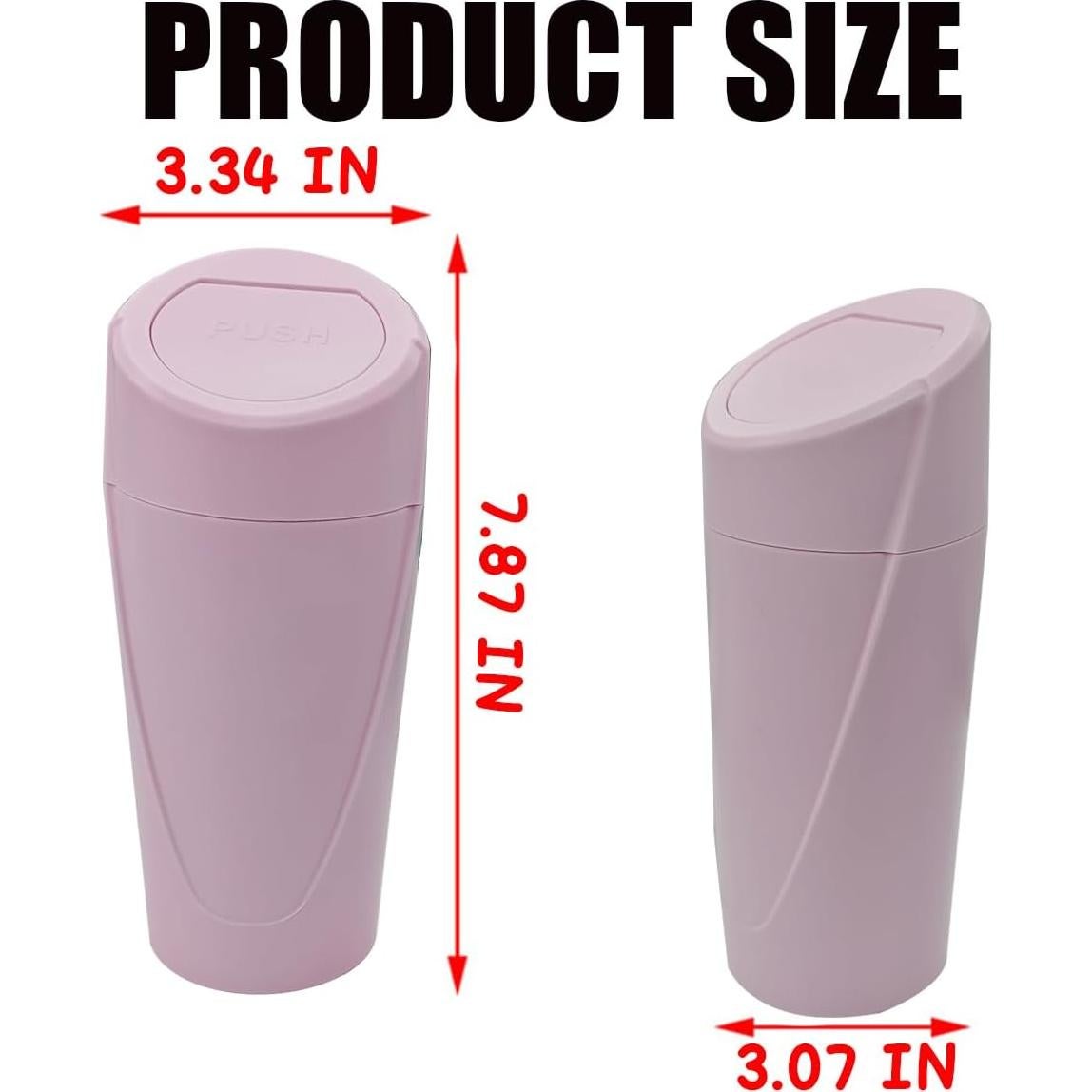 Basurero de Auto Osilly Rosa Portátil a Prueba de Fugas