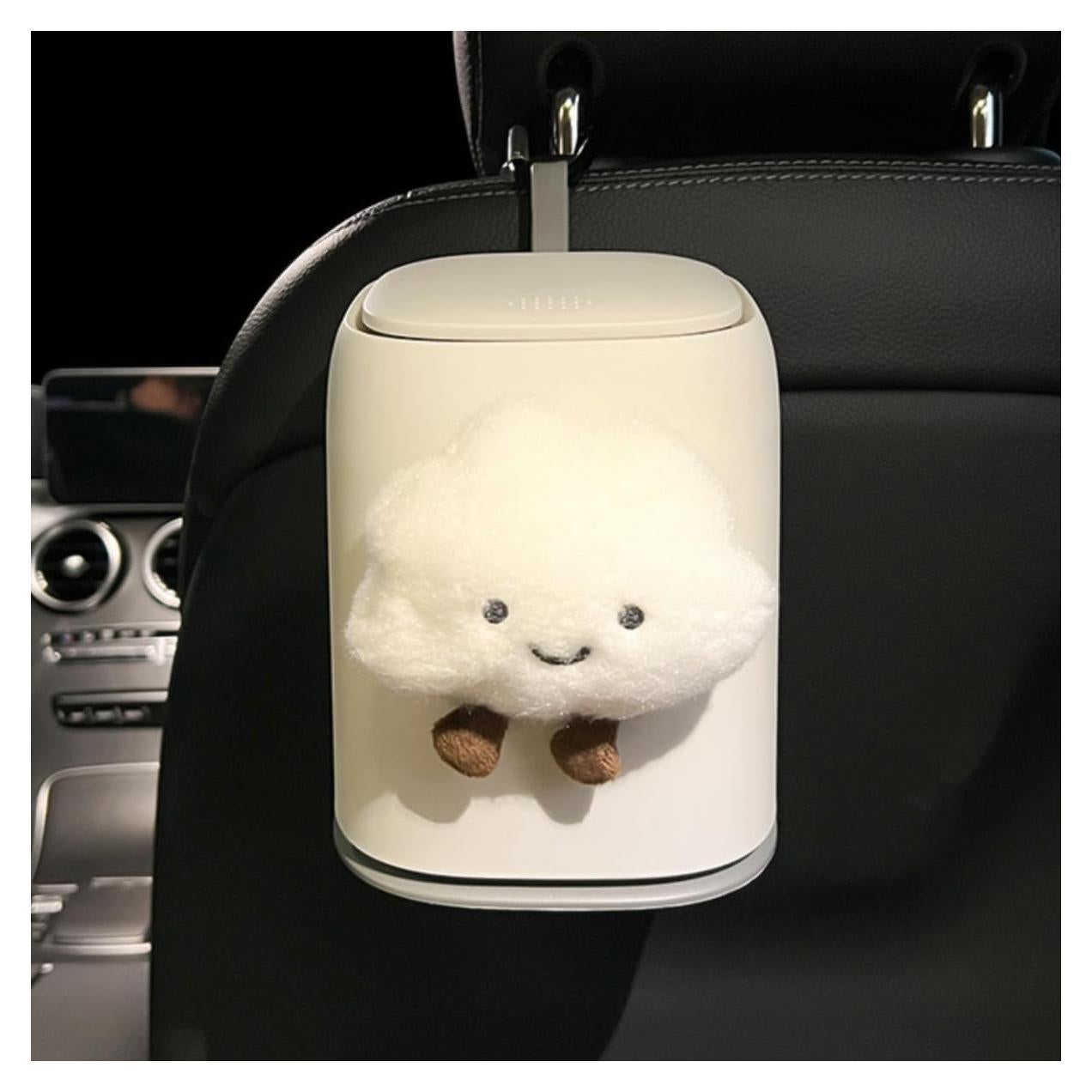 Basurero de Coche Zigihos Nube Sonriente 1350ml Tapa Abatible