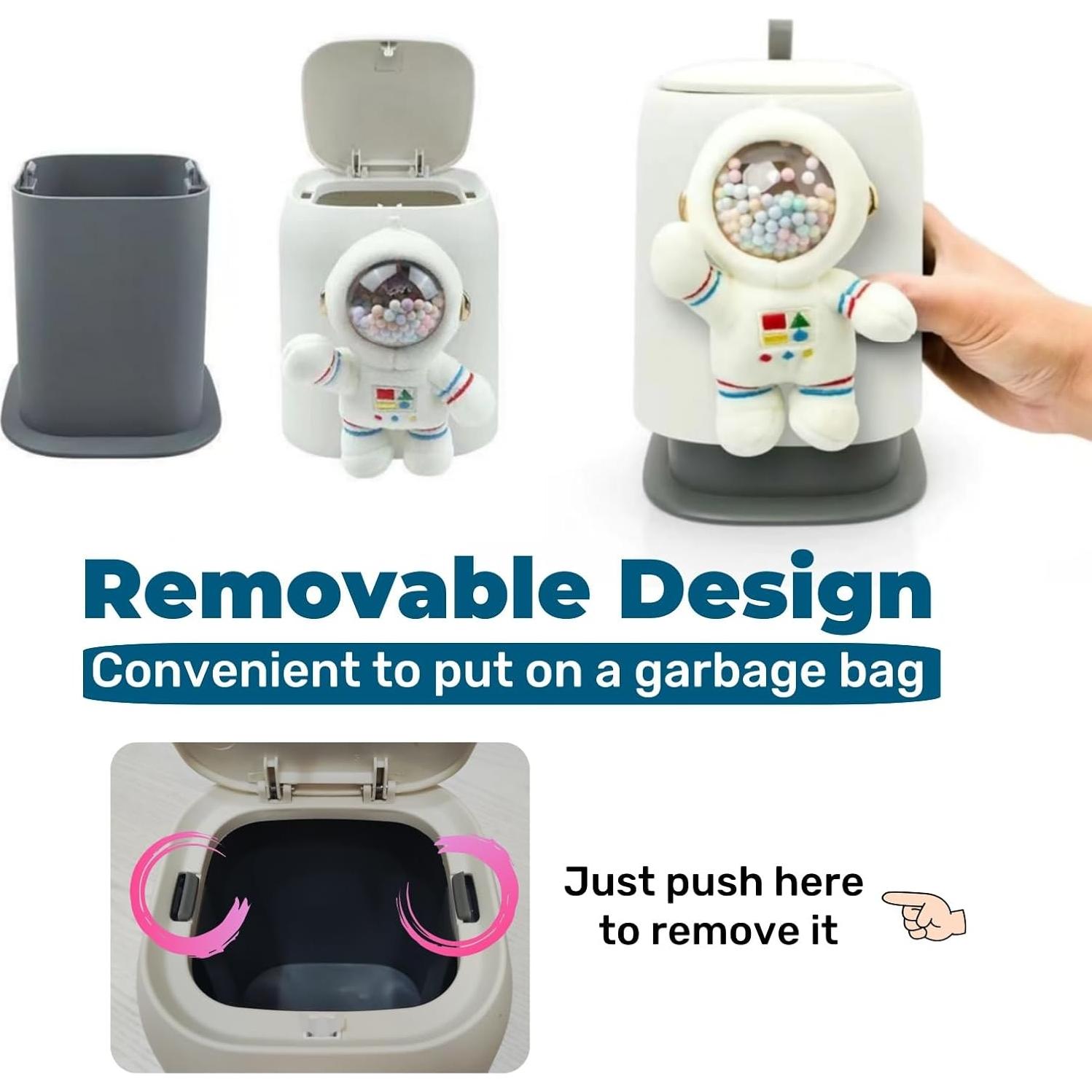 Basurero de Coche Zigihos Nube Sonriente 1350ml Tapa Abatible